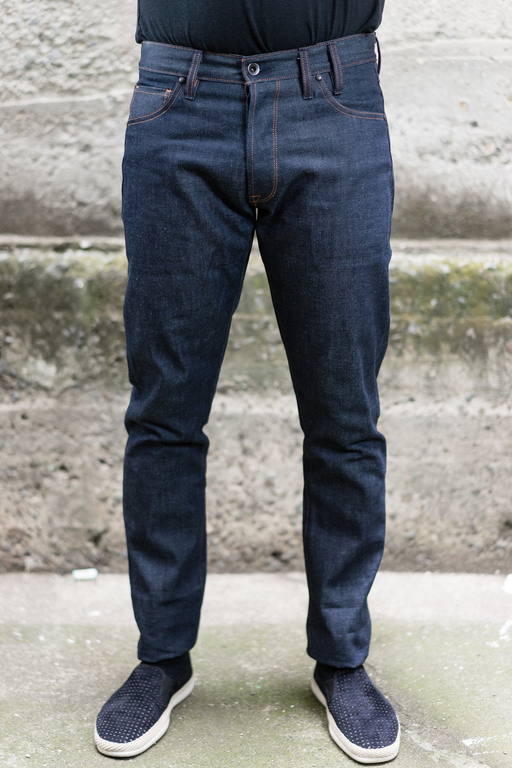 Raw Selvedge Mens Japanese Denim Jeans Blackhorse Lane E5 Relaxed