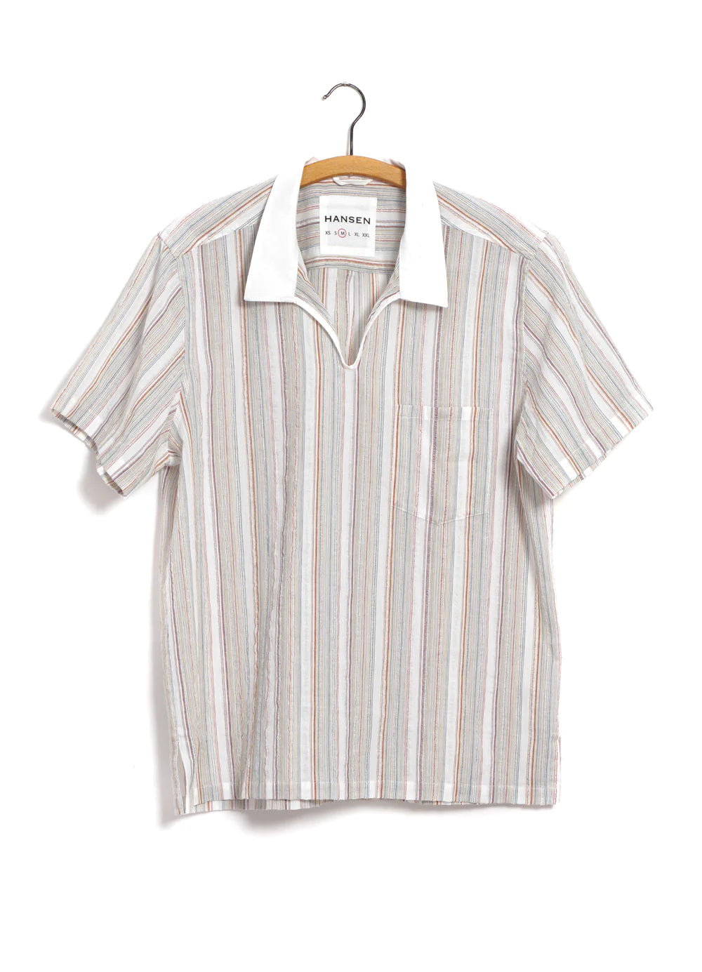 Hansen Garments Philip Short Sleeve Pull-On Shirt in vanilla