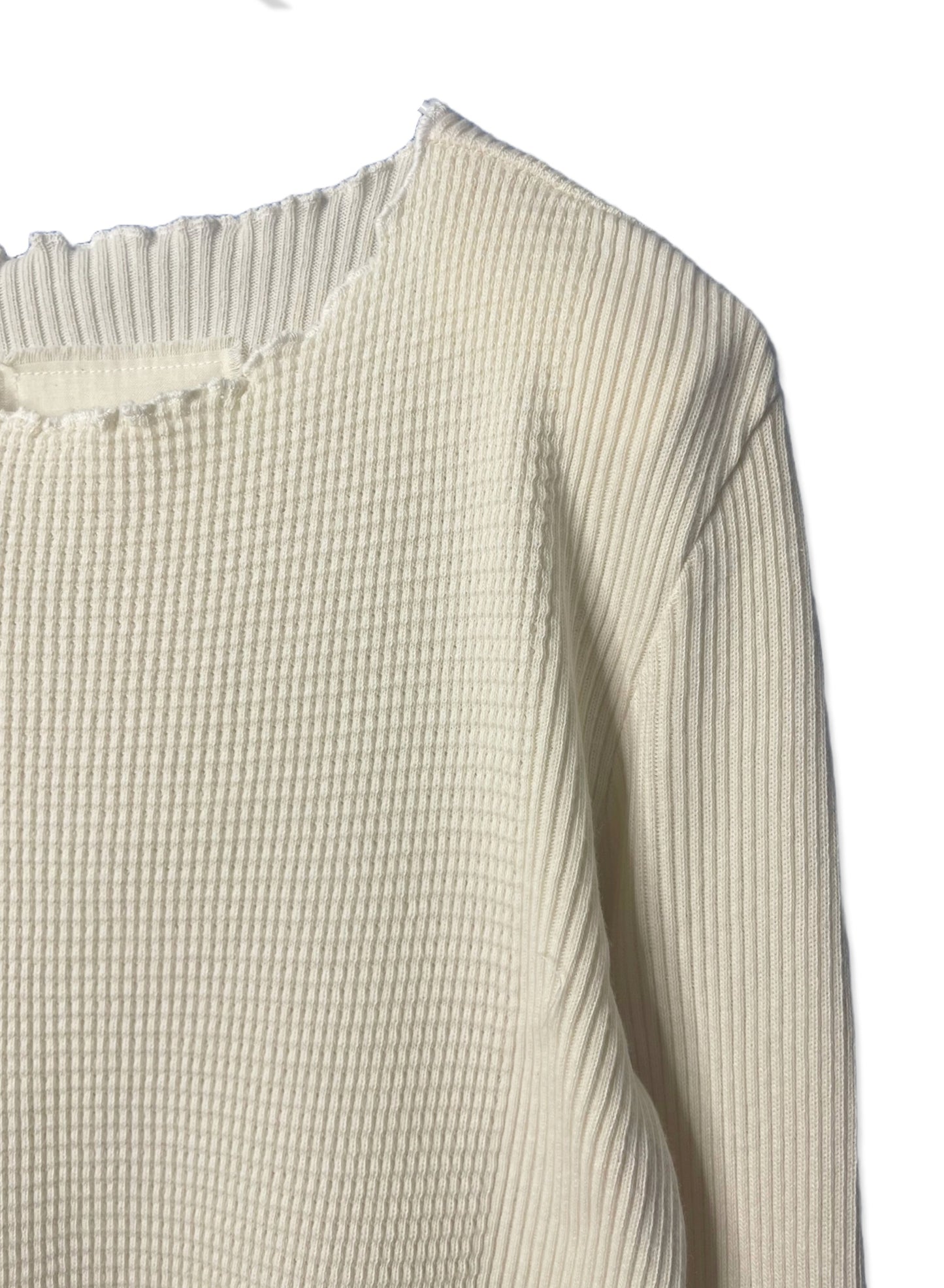 V::Room Waffle Rib Combo L/S Crew