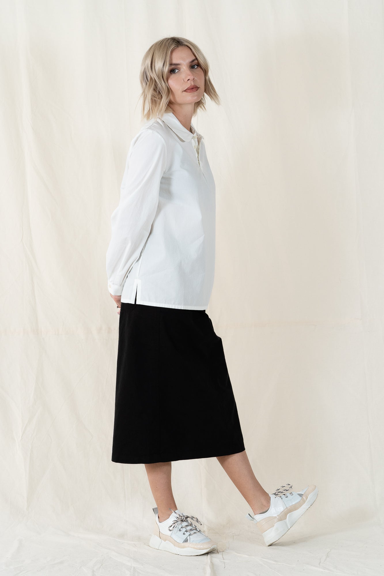 Kappy Cotton Fatigue Skirt
