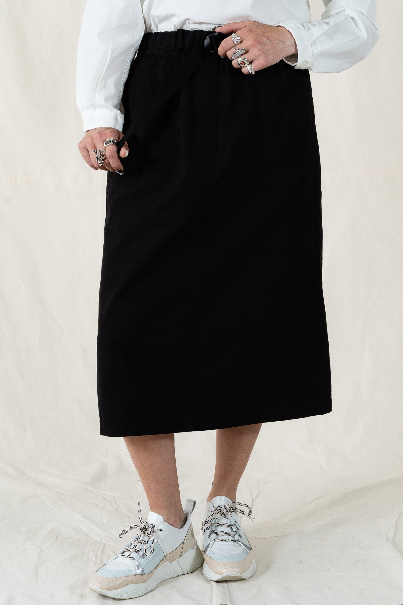 Kappy Cotton Fatigue Skirt