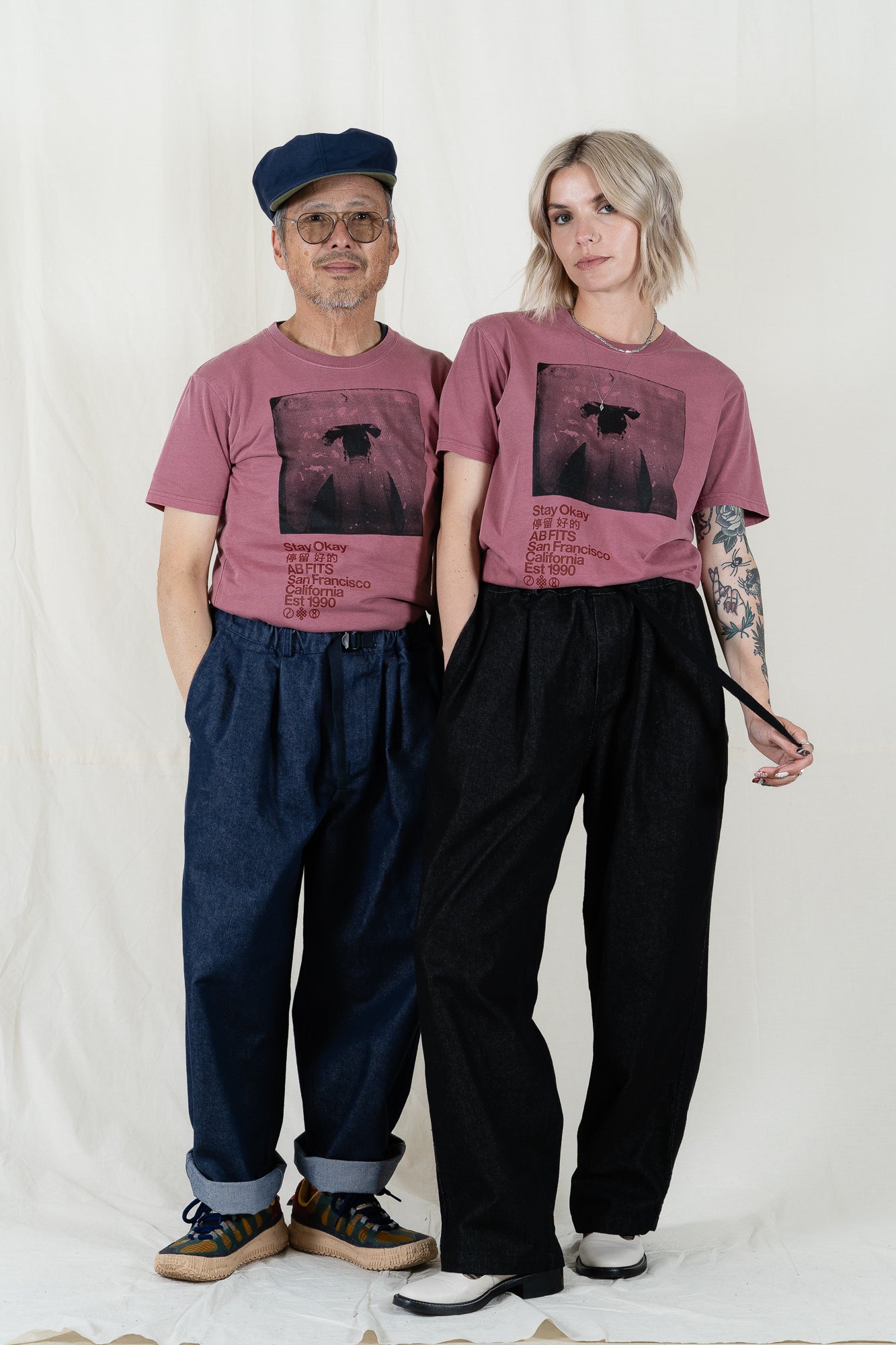 Stay Okay S/S Faded Flowerbud Graphic Tee