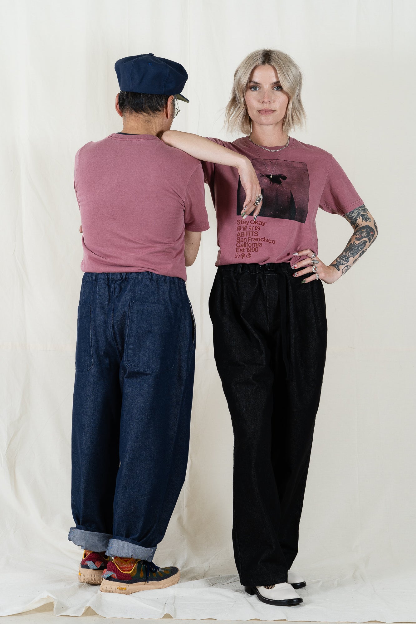 Stay Okay S/S Faded Flowerbud Graphic Tee