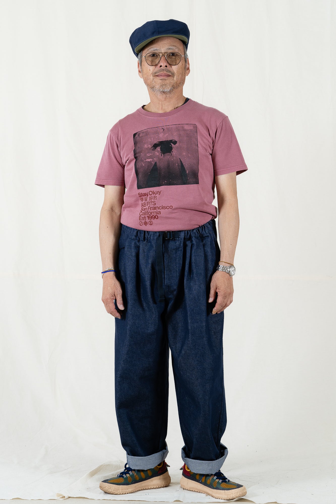 Stay Okay S/S Faded Flowerbud Graphic Tee