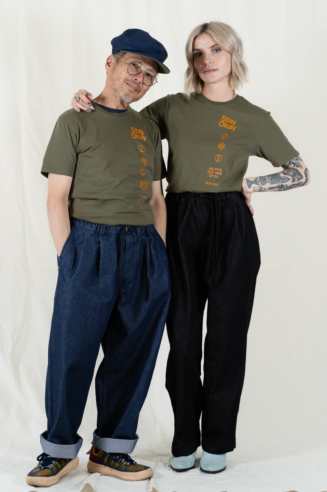 Stay Okay S/S Faded Logo Tee