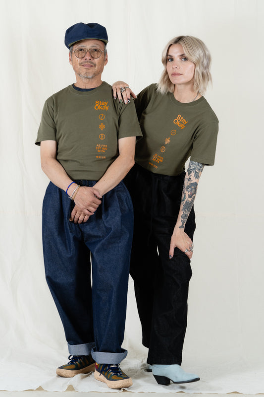 Stay Okay S/S Faded Logo Tee