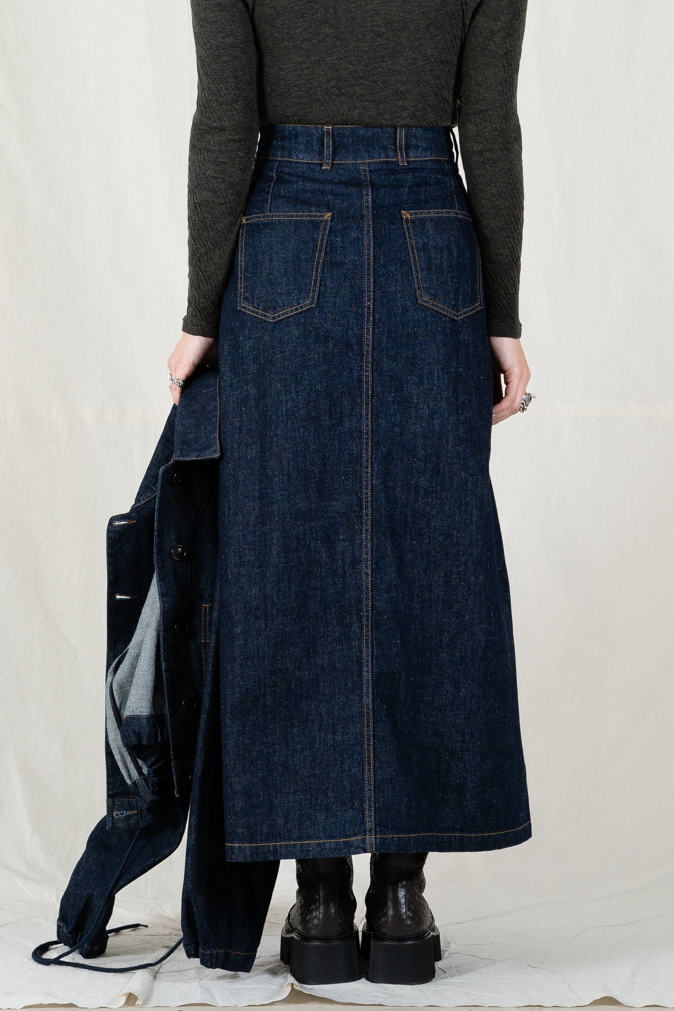 Girls of Dust Denim Bulb Skirt