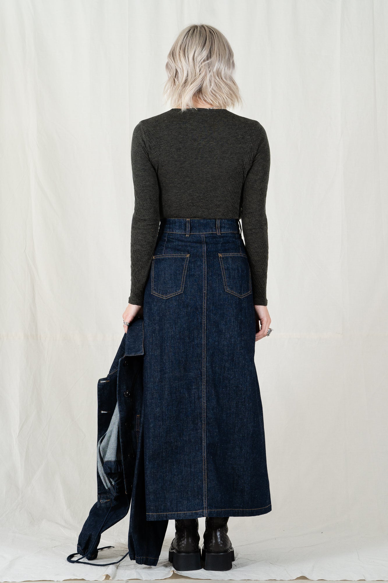 Girls of Dust Denim Bulb Skirt