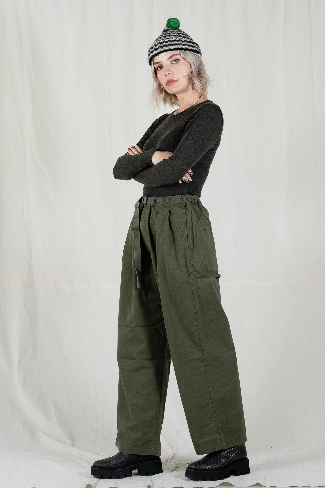 Kappy Two Tuck Wide Pants
