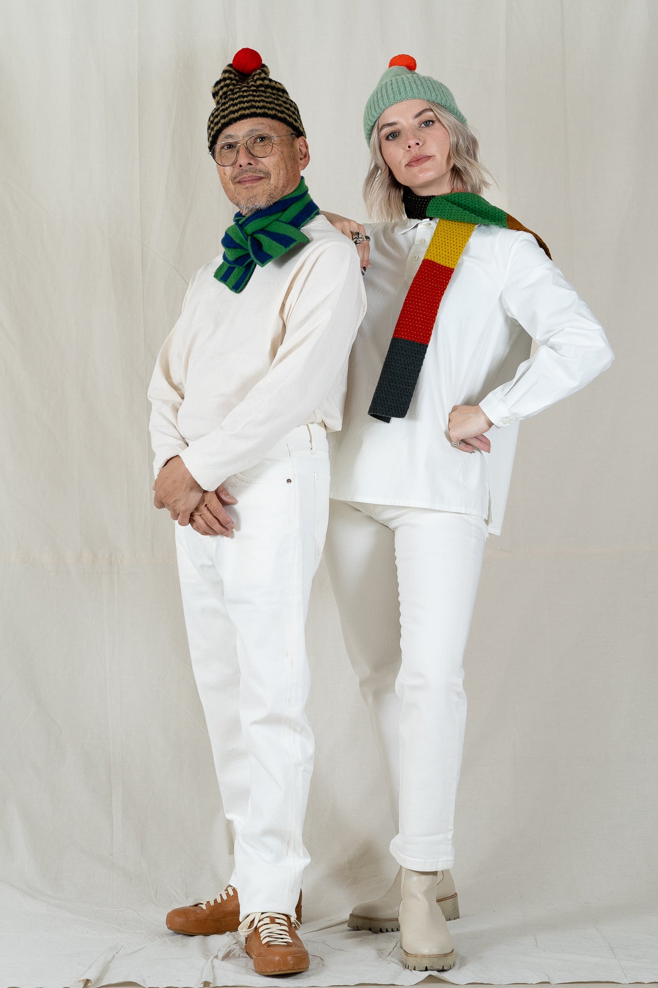 Jo Gordon Small Vertical Stripe Scarf