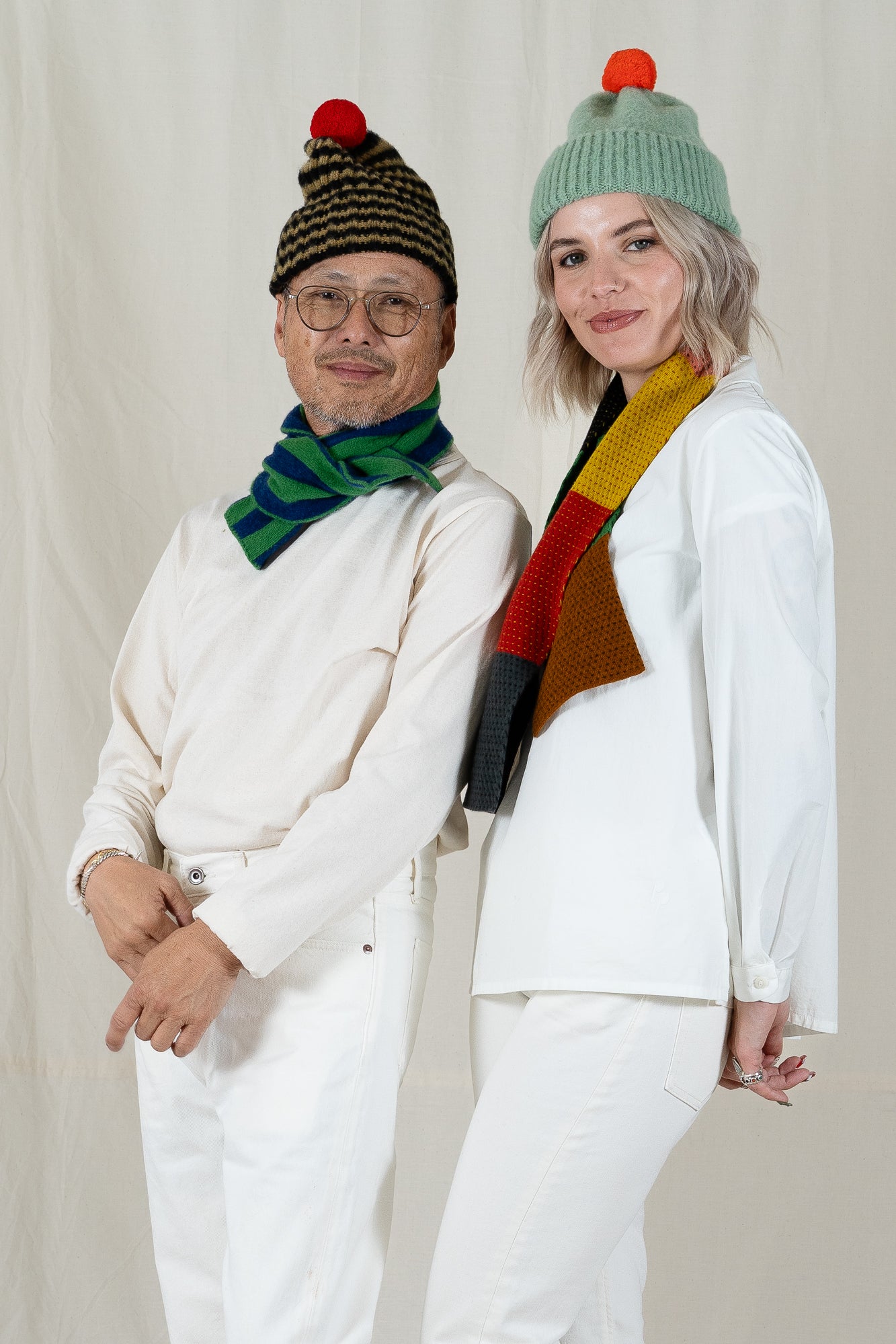 Jo Gordon Small Vertical Stripe Scarf