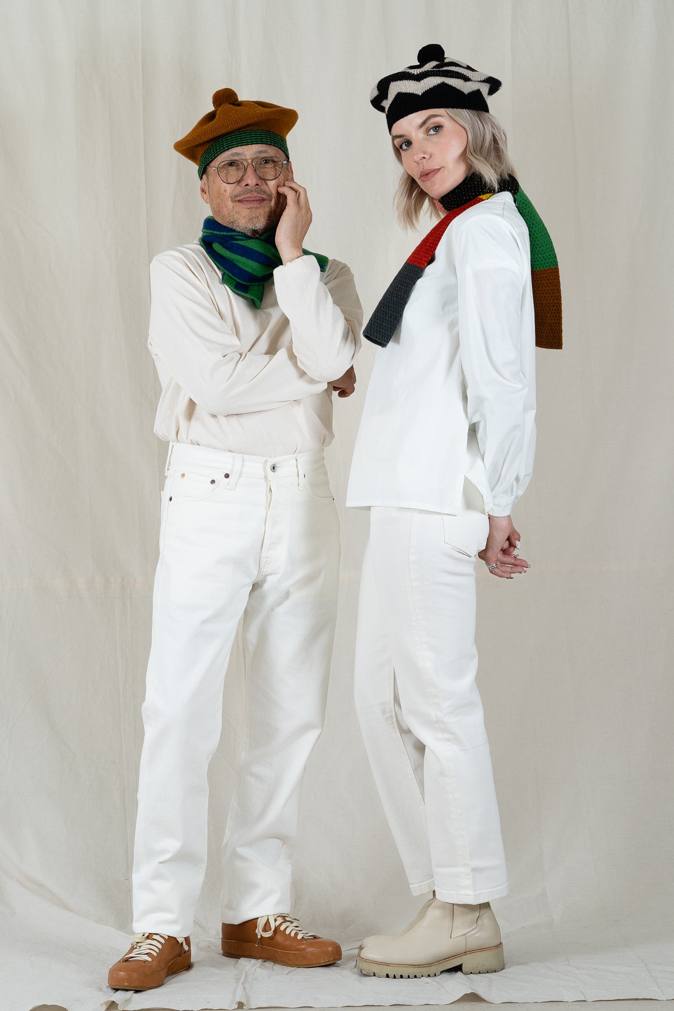Jo Gordon Small Vertical Stripe Scarf
