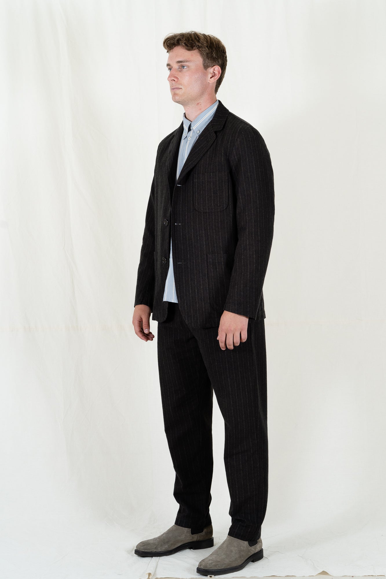 Universal Works Three Button Pinstripe Jacket