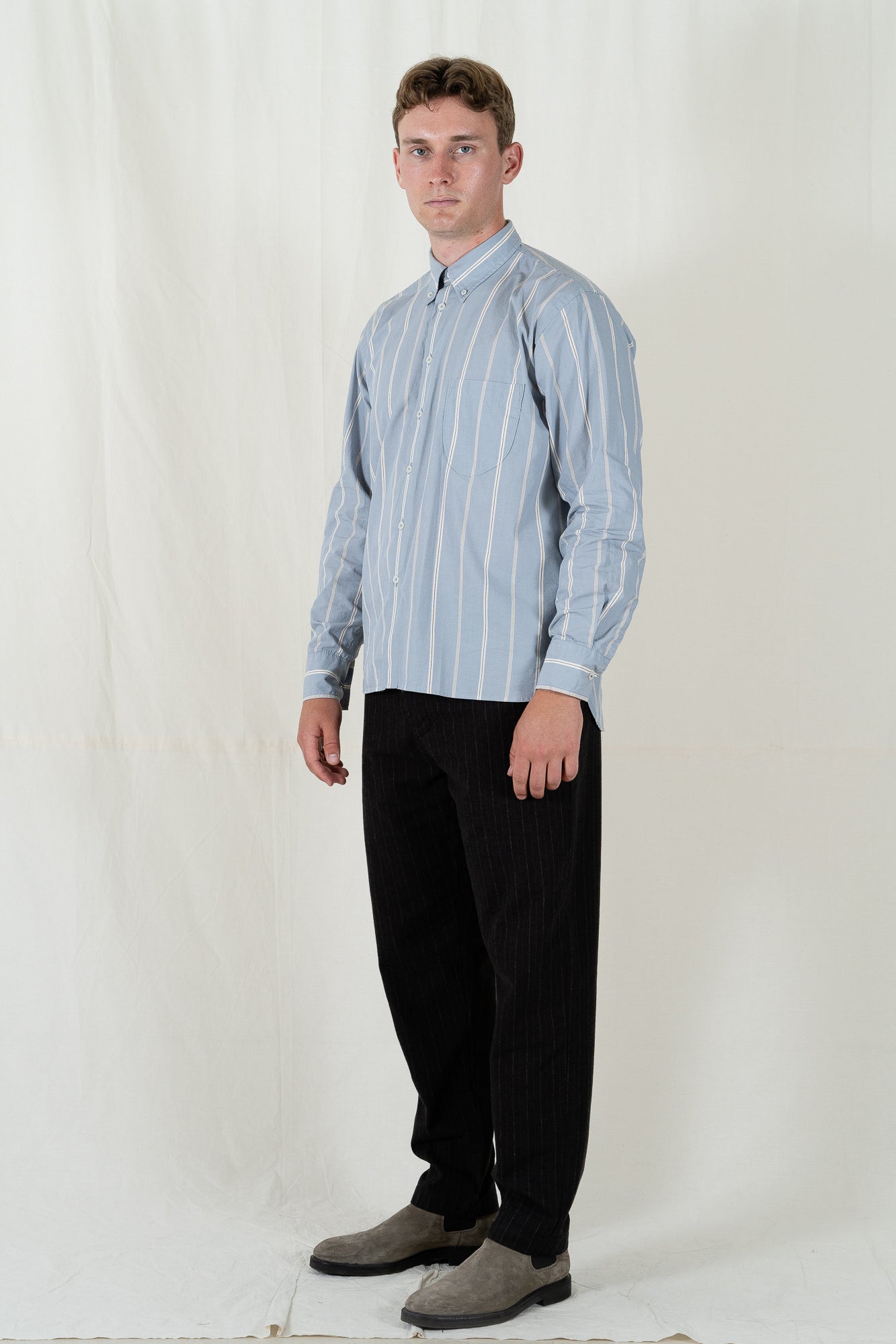 Universal Works Sydney Stripe Lazy Day Shirt