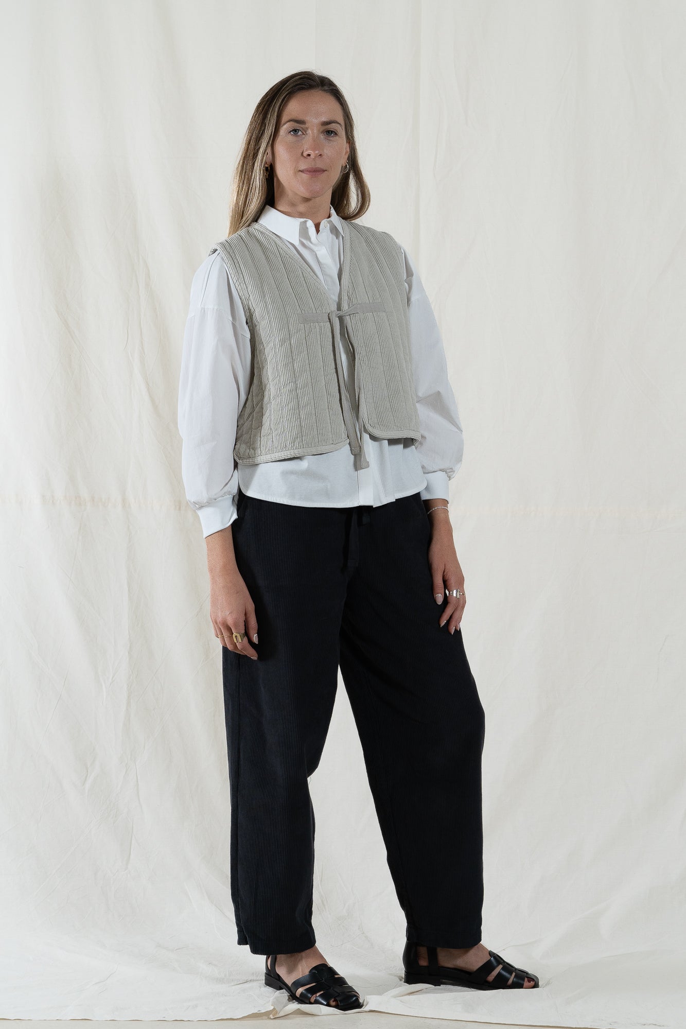 Beaumont Organic Evergreen Cord Vest