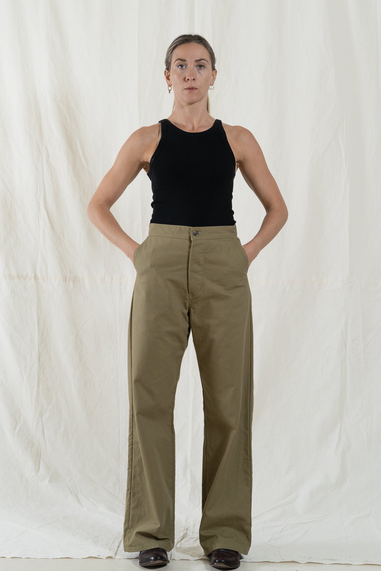 Uqnatu Long Olive Drab Sailor Pant