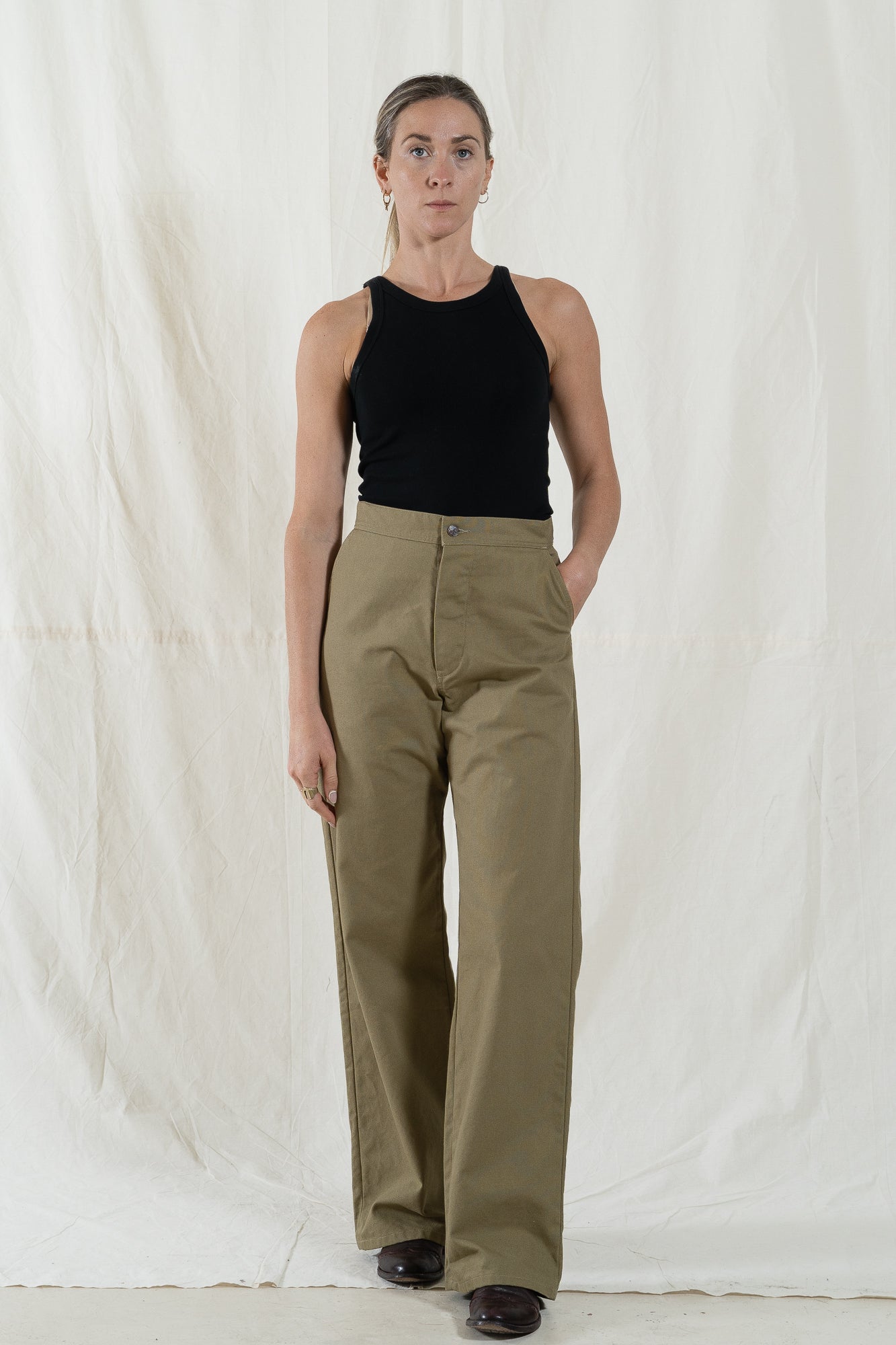 Uqnatu Long Olive Drab Sailor Pant