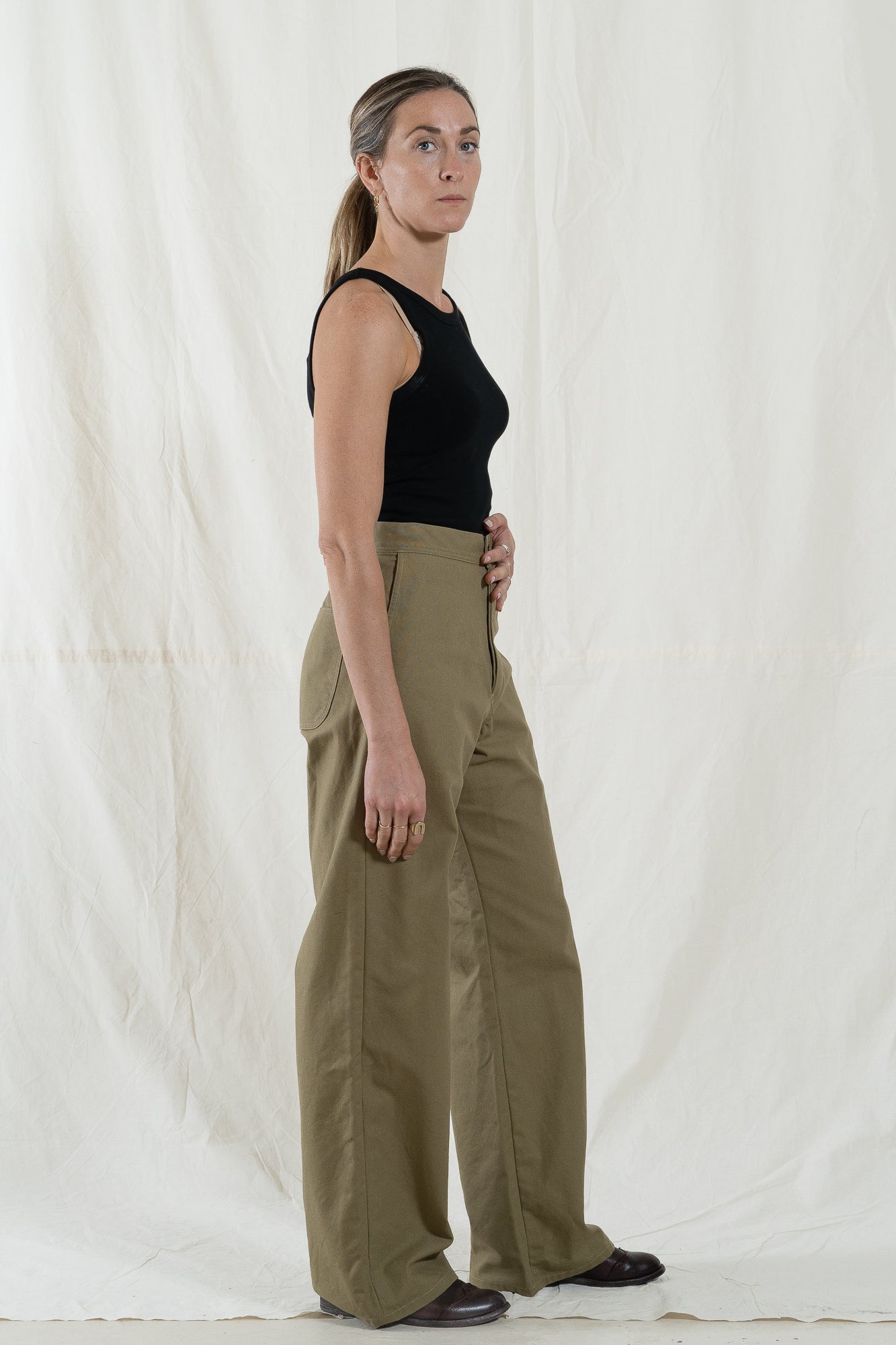 Uqnatu Long Olive Drab Sailor Pant