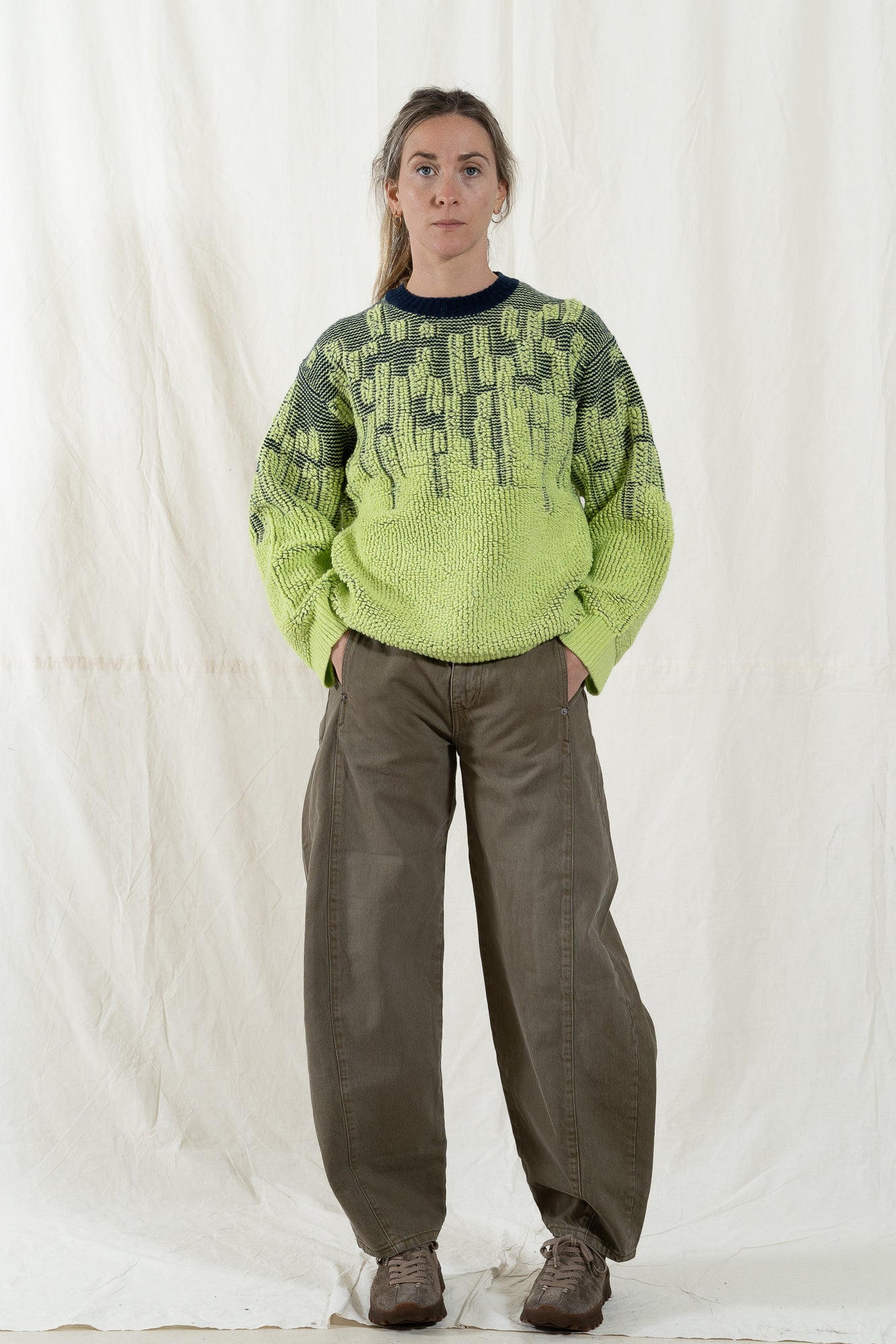 Sayaka Davis Pile Jacquard Sweater