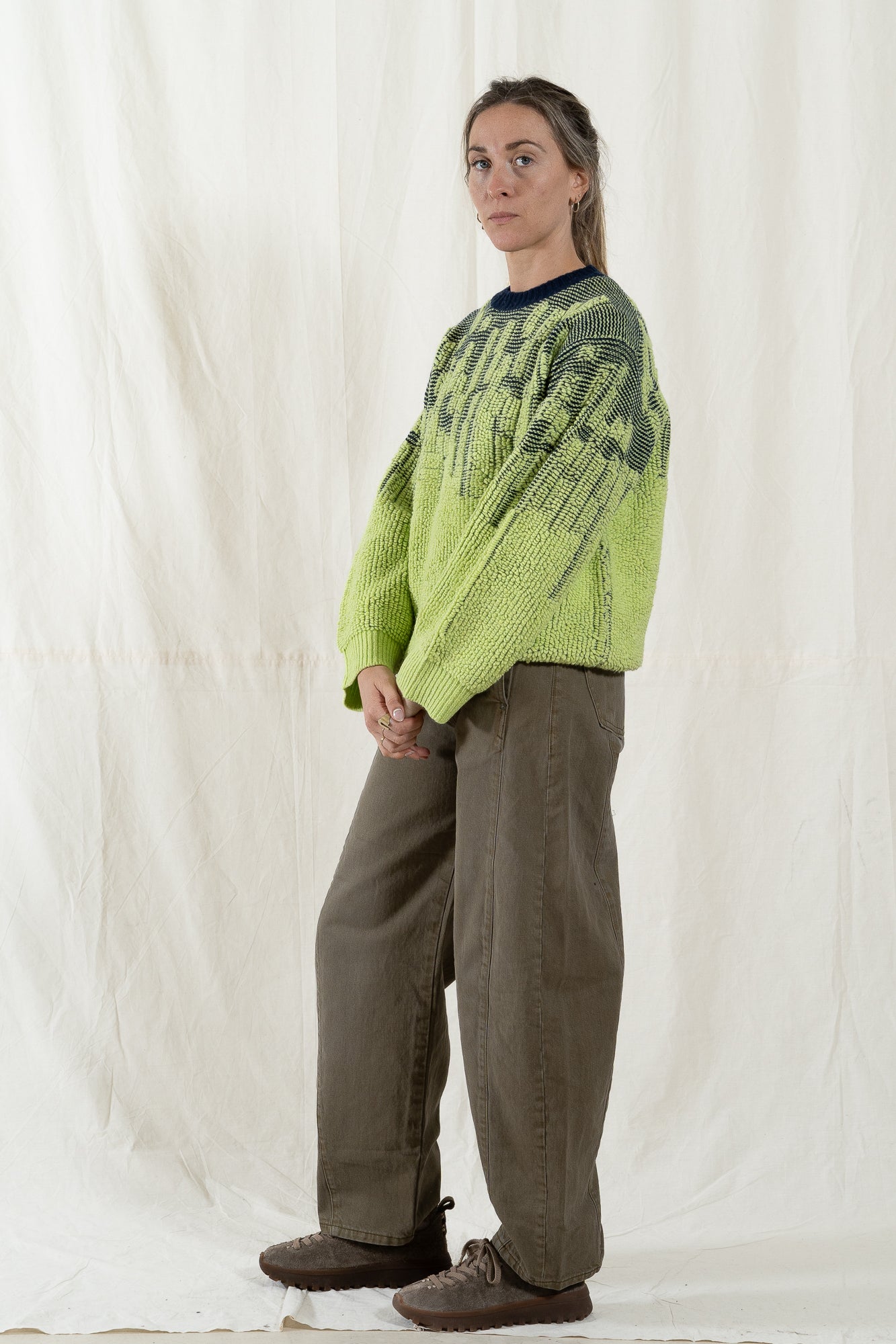 Sayaka Davis Pile Jacquard Sweater