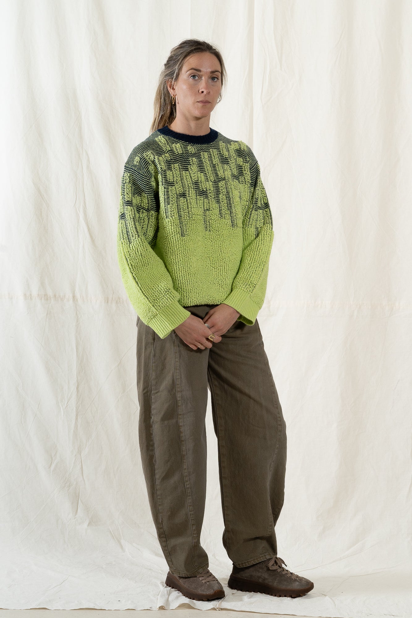 Sayaka Davis Pile Jacquard Sweater