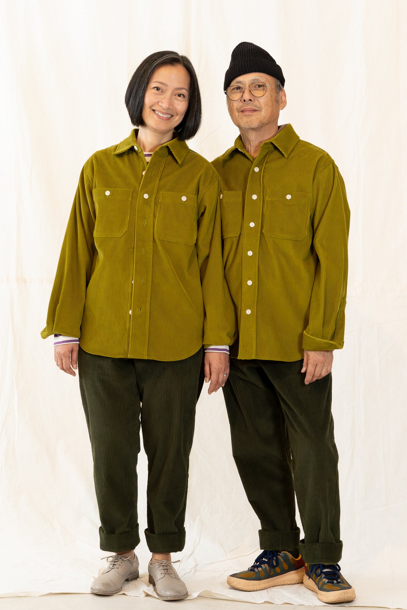 Blluemade Olive Cord Engineer Shirt