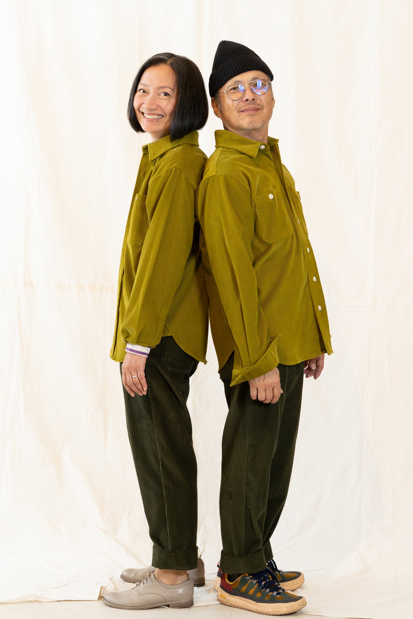 Blluemade Olive Cord Engineer Shirt