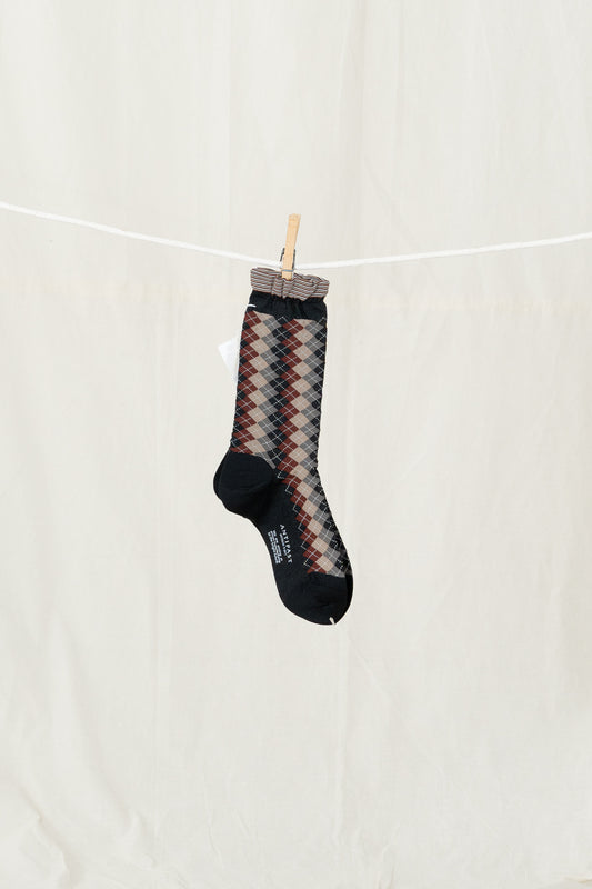 Antipast Argyles Women's Socks - Black