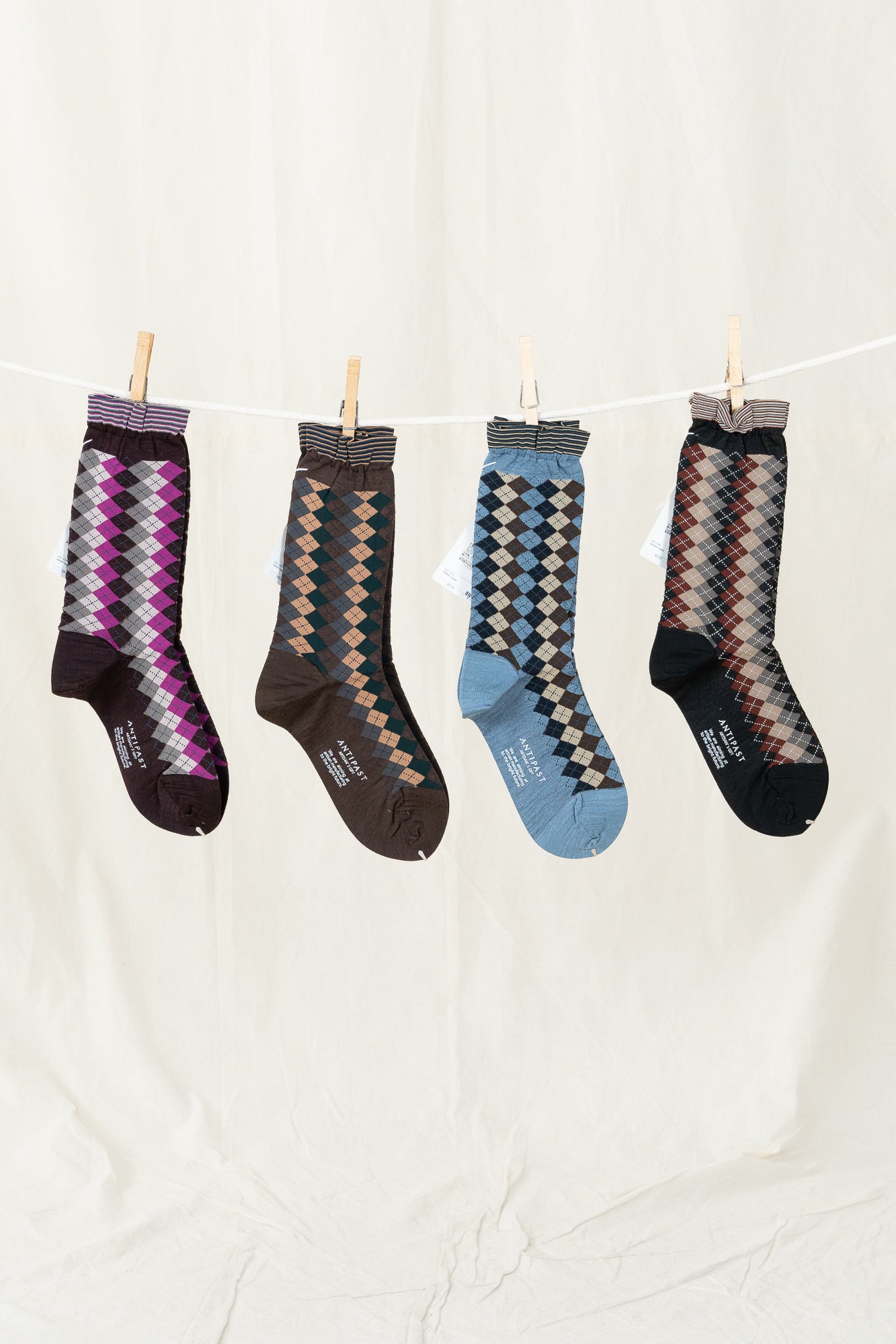 Antipast Argyles Women's Socks - Black