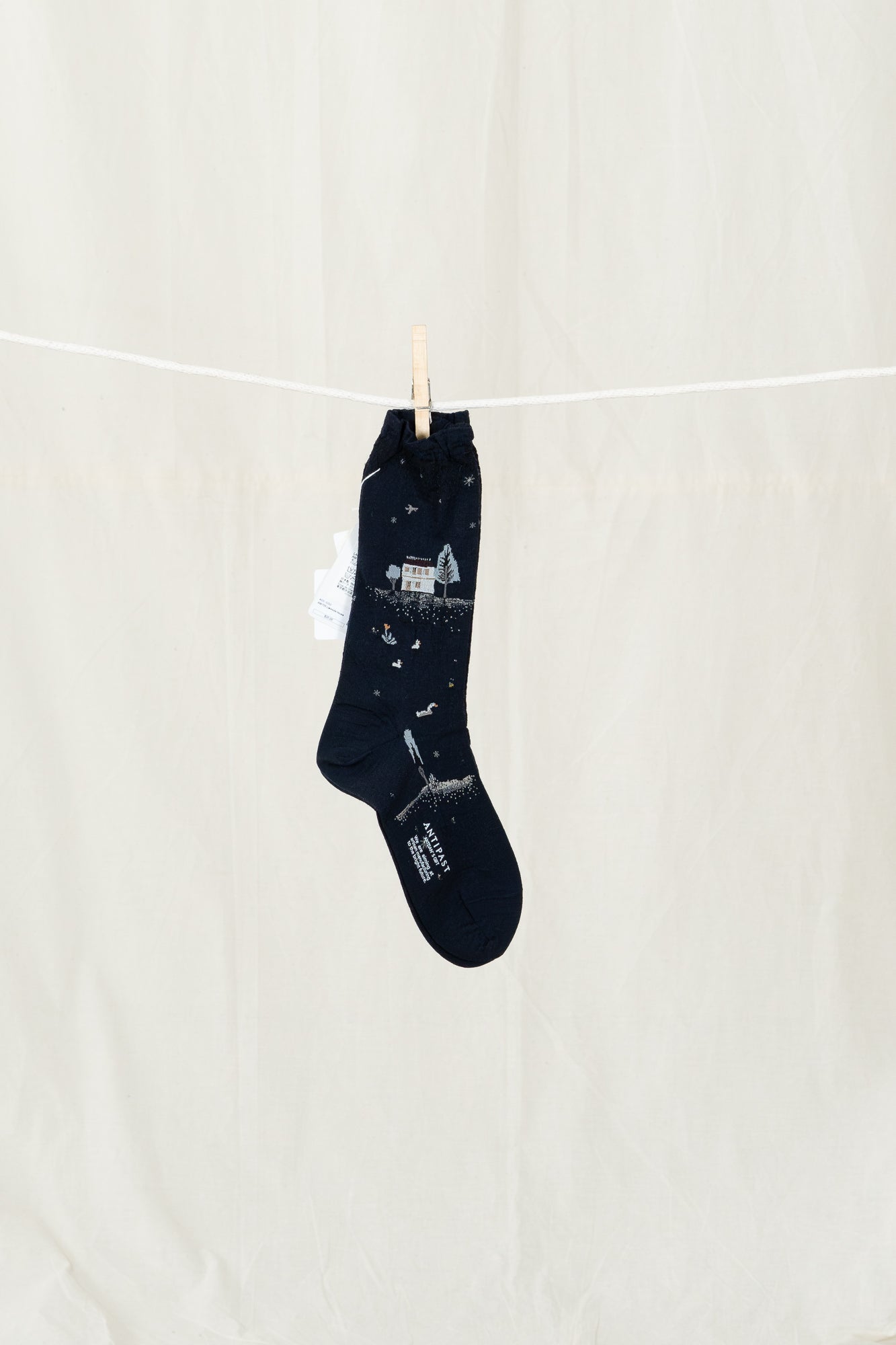 Antipast Lakeside House Women's Socks - Black Navy