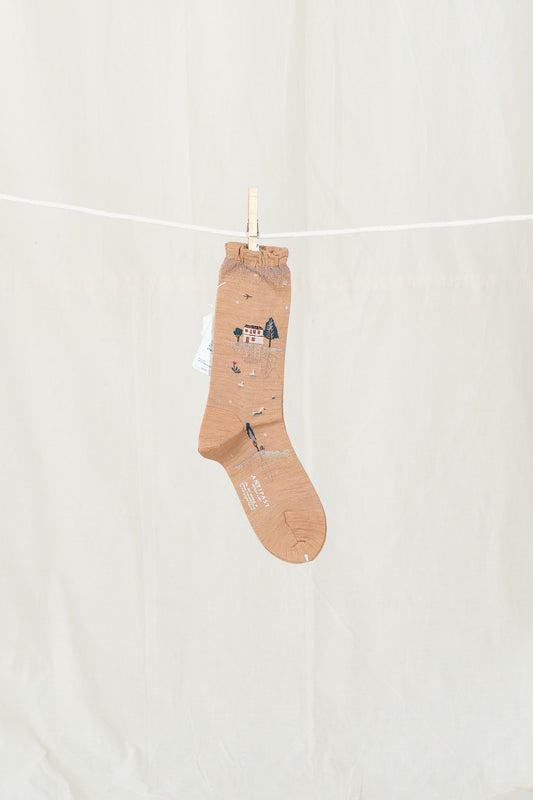 Antipast Lakeside House Women's Socks - Beige