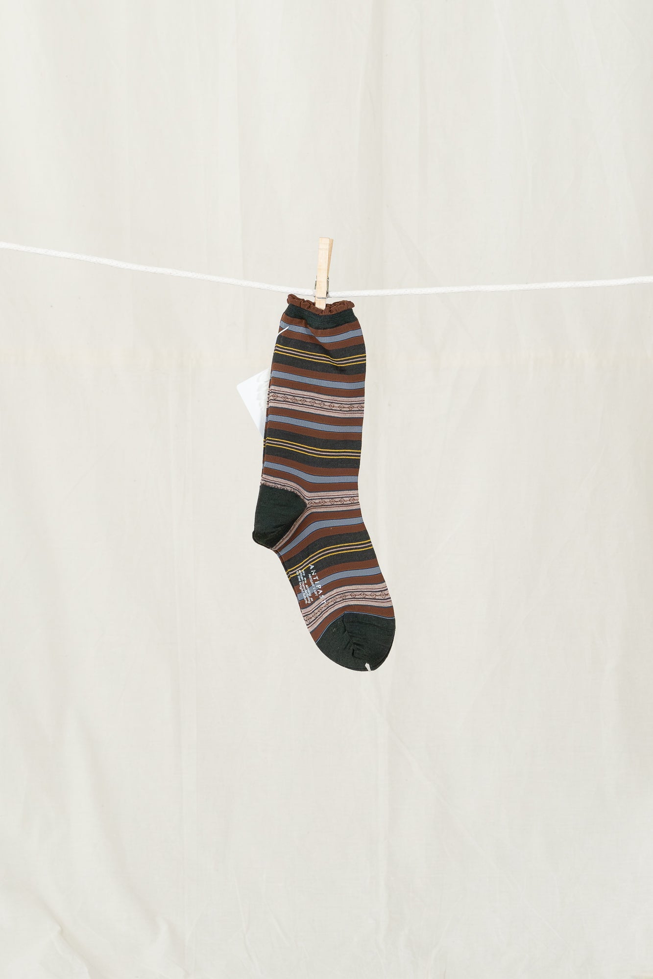 Antipast Lateral Stripes Women's Socks - Dark Green