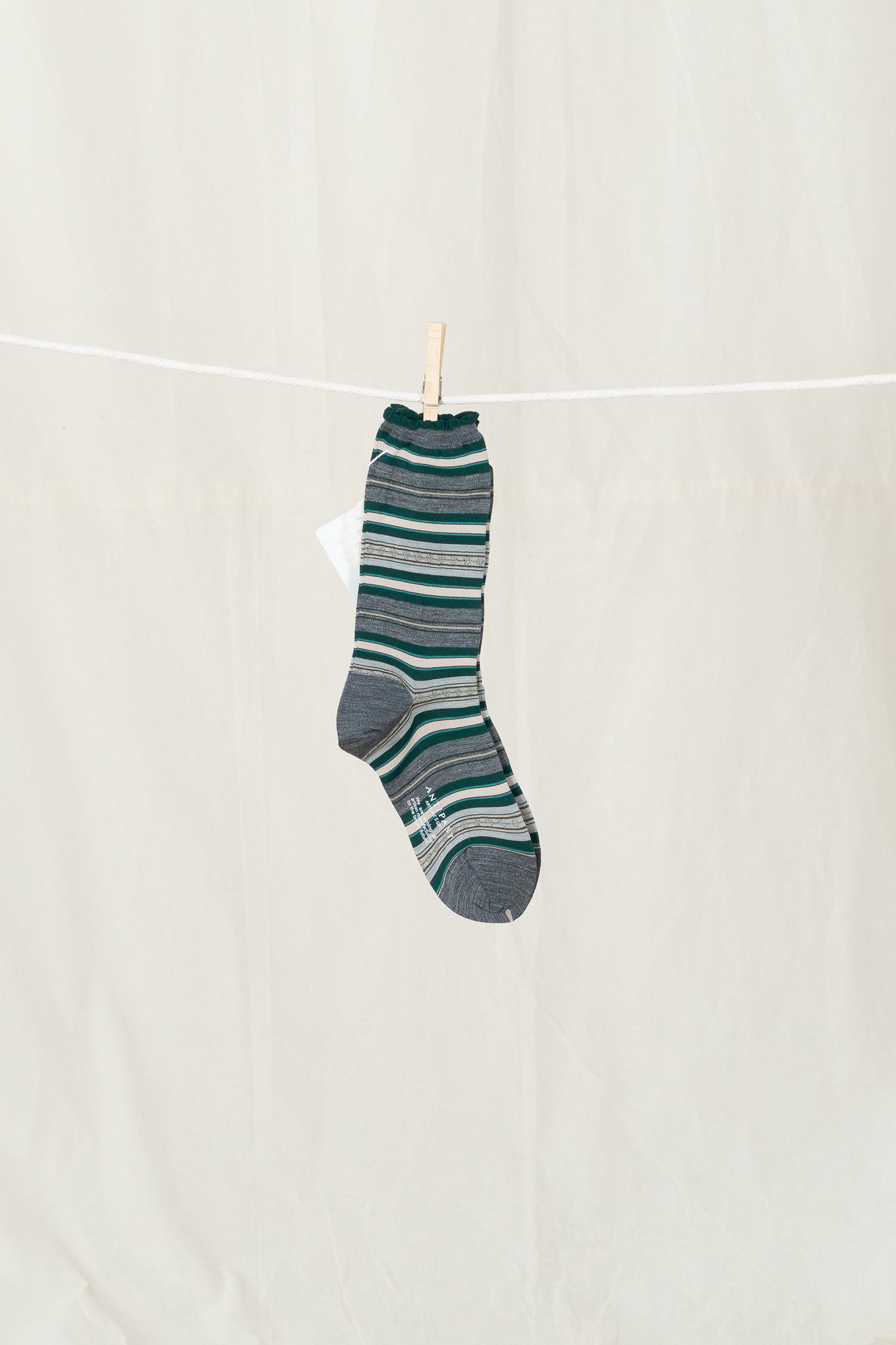 Antipast Lateral Stripes Women's Socks - Mix Grey