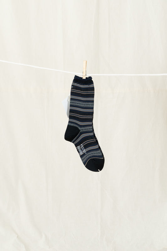 Antipast Lateral Stripes Women's Socks - Black