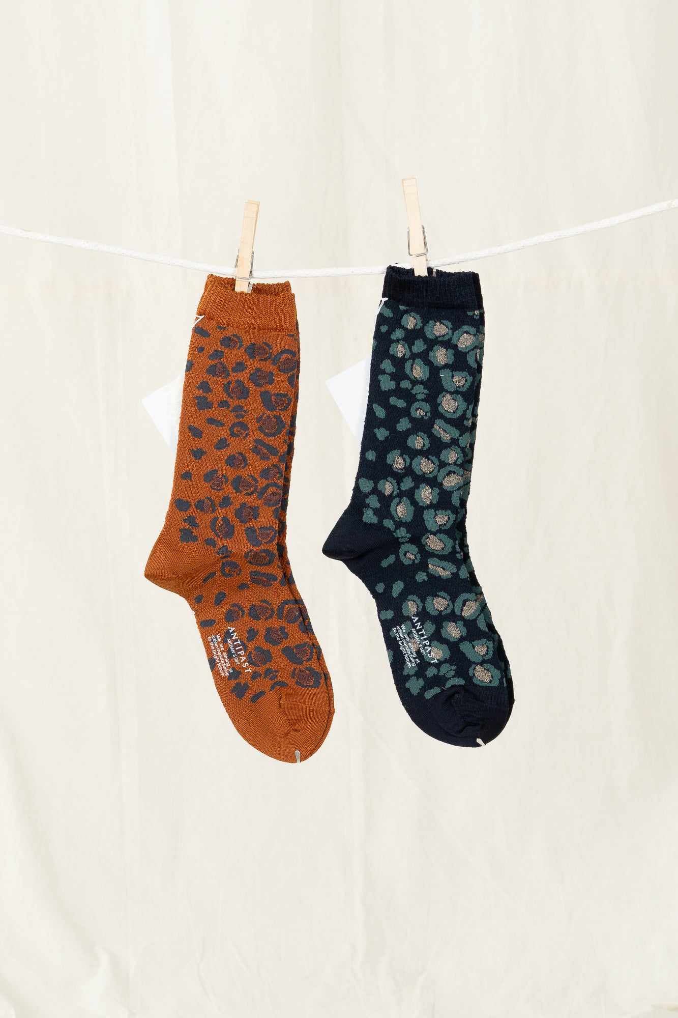 Antipast Leopard Women's Socks - Brown
