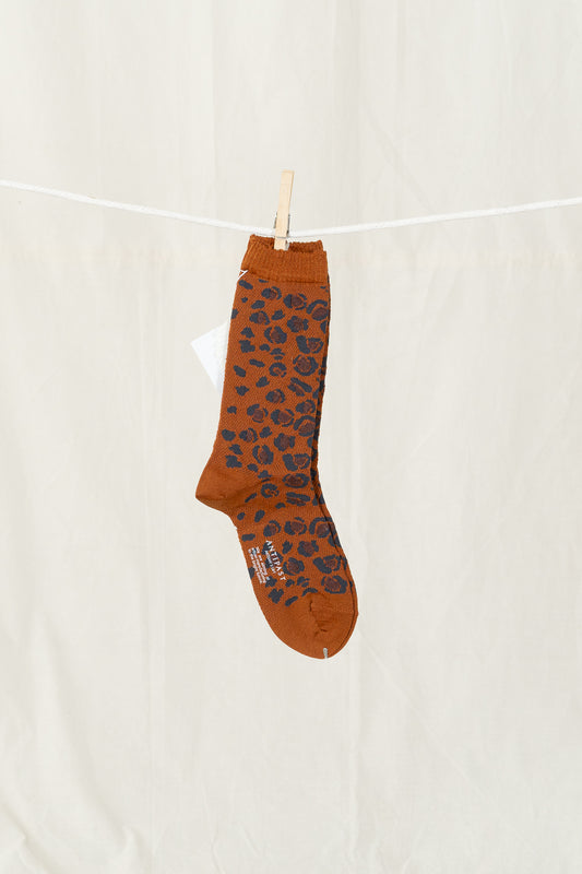 Antipast Leopard Women's Socks - Brown
