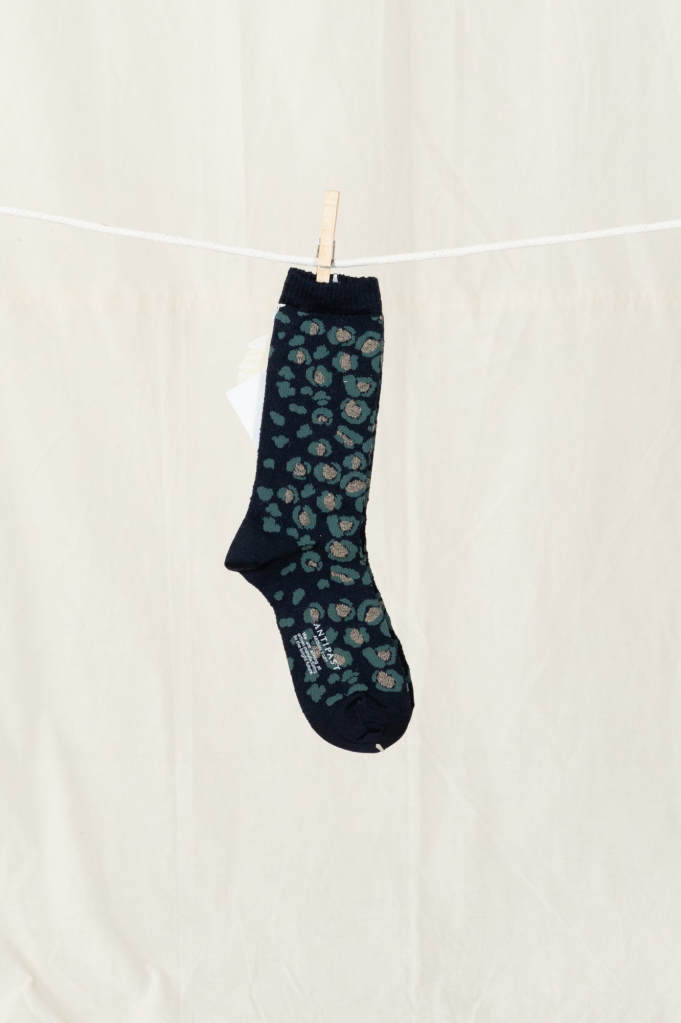 Antipast Leopard Women's Socks - Navy
