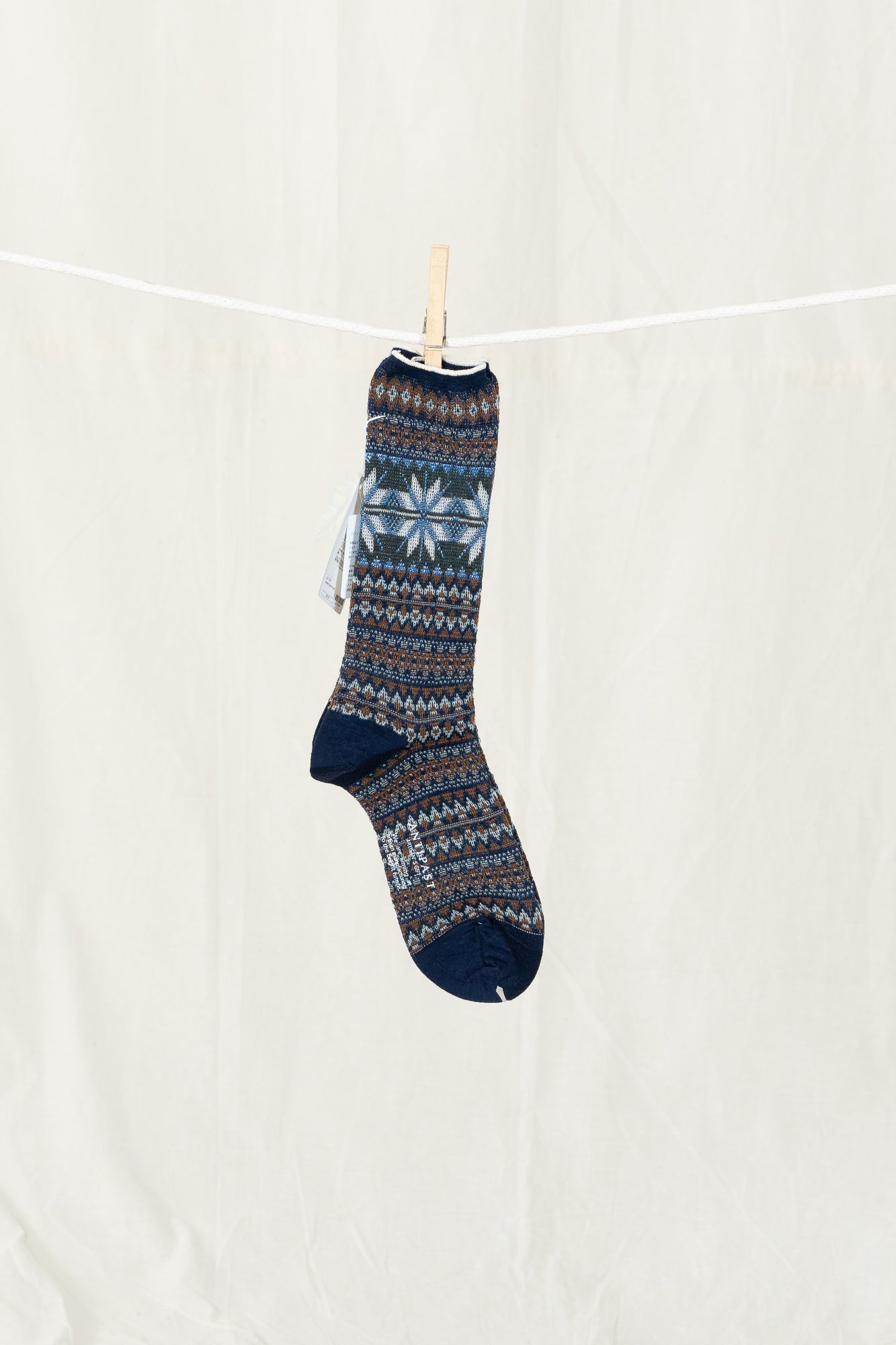 Antipast Snow Crystal Women's Socks - Navy