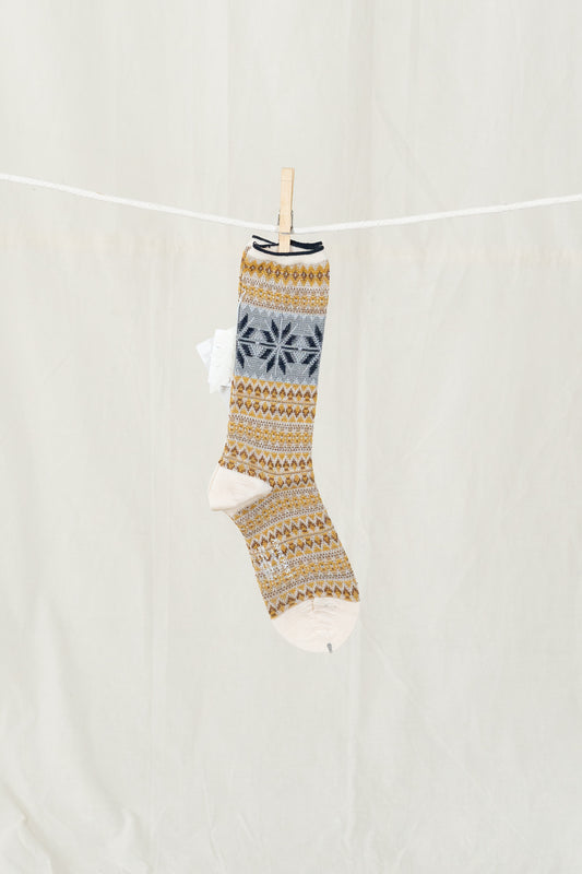 Antipast Snow Crystal Women's Socks - Ivory