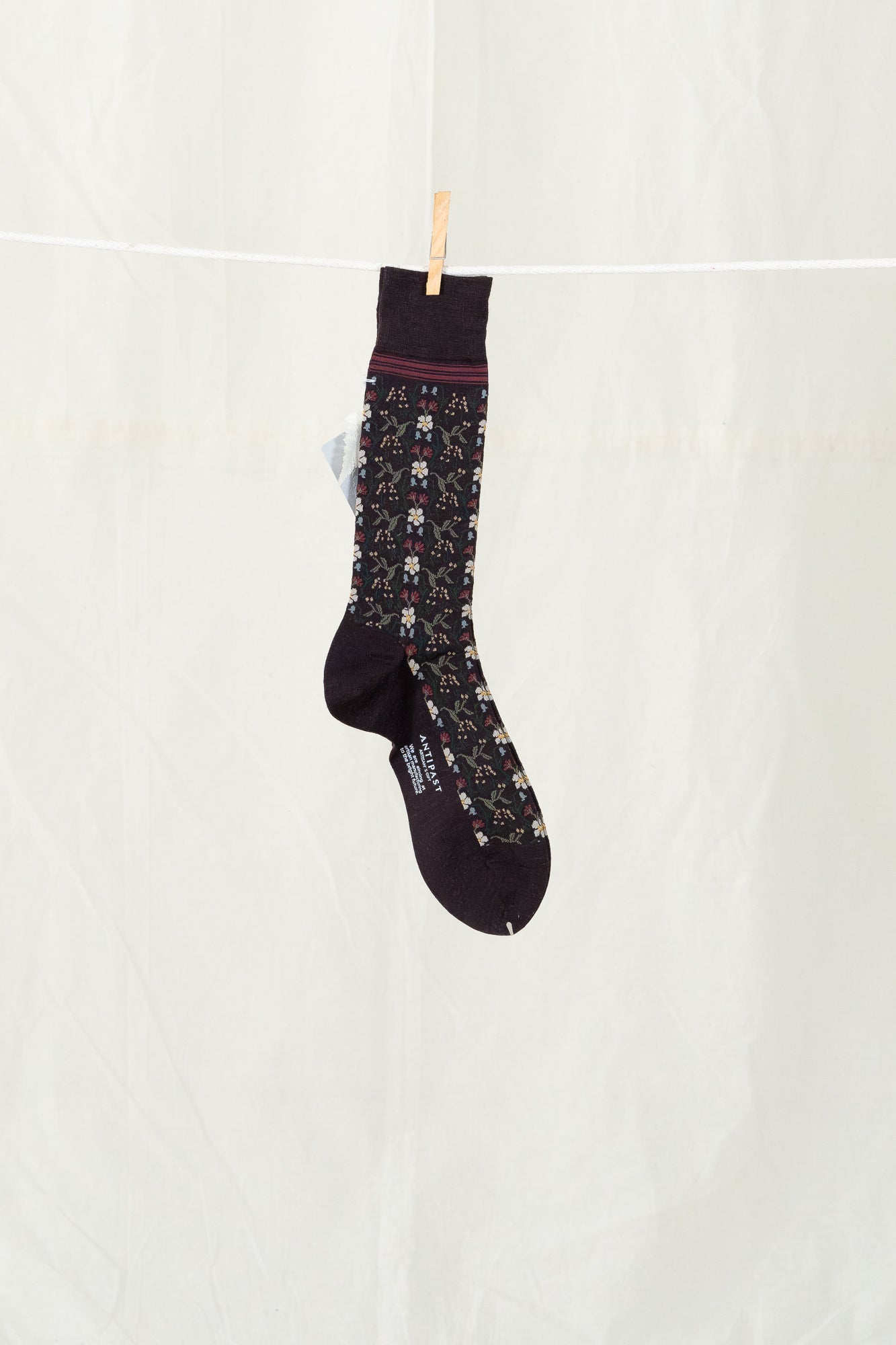 Antipast Wall Flower Men's Socks - Wine