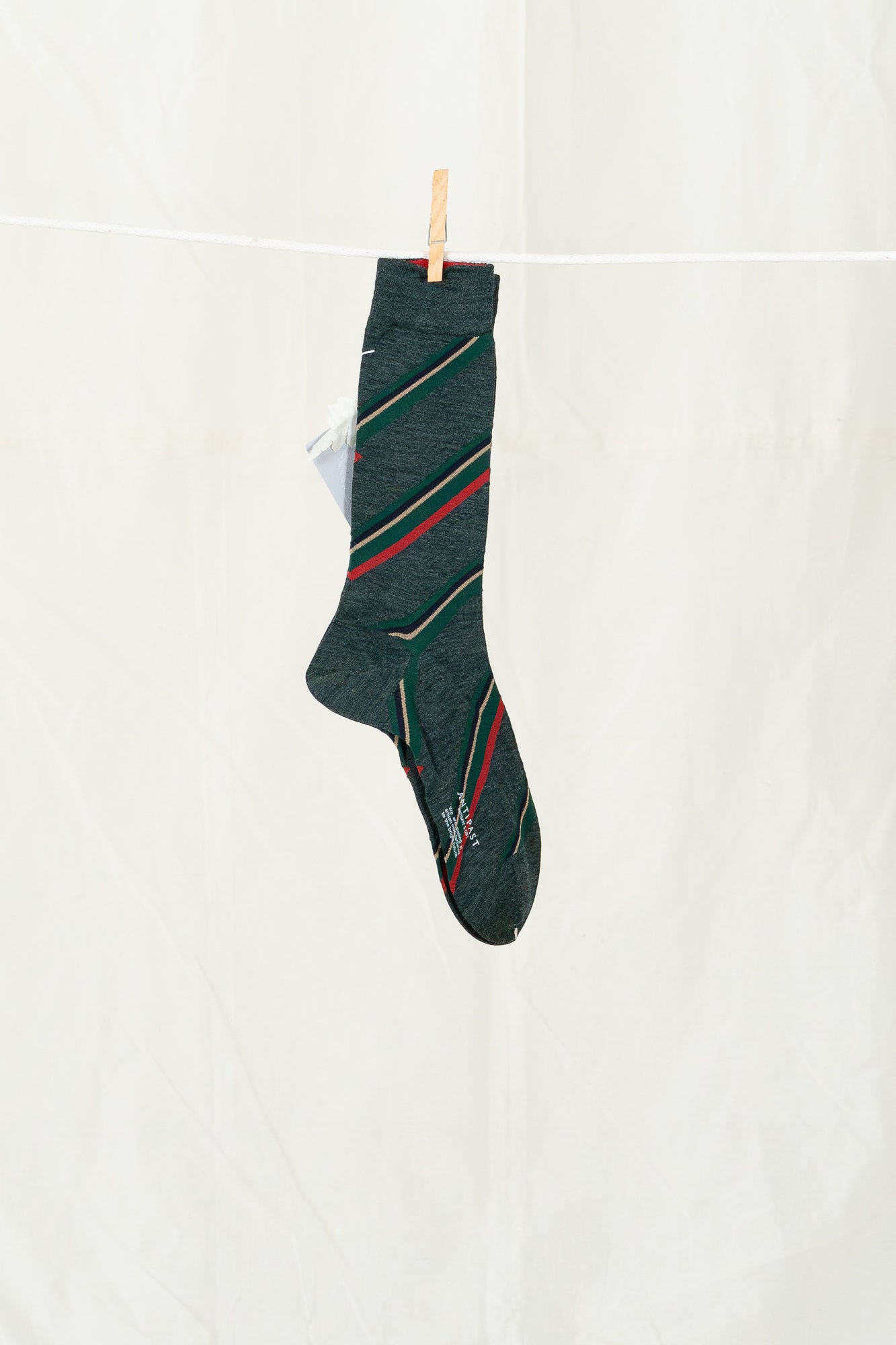 Antipast Regimental Stripe Men's Socks - Green