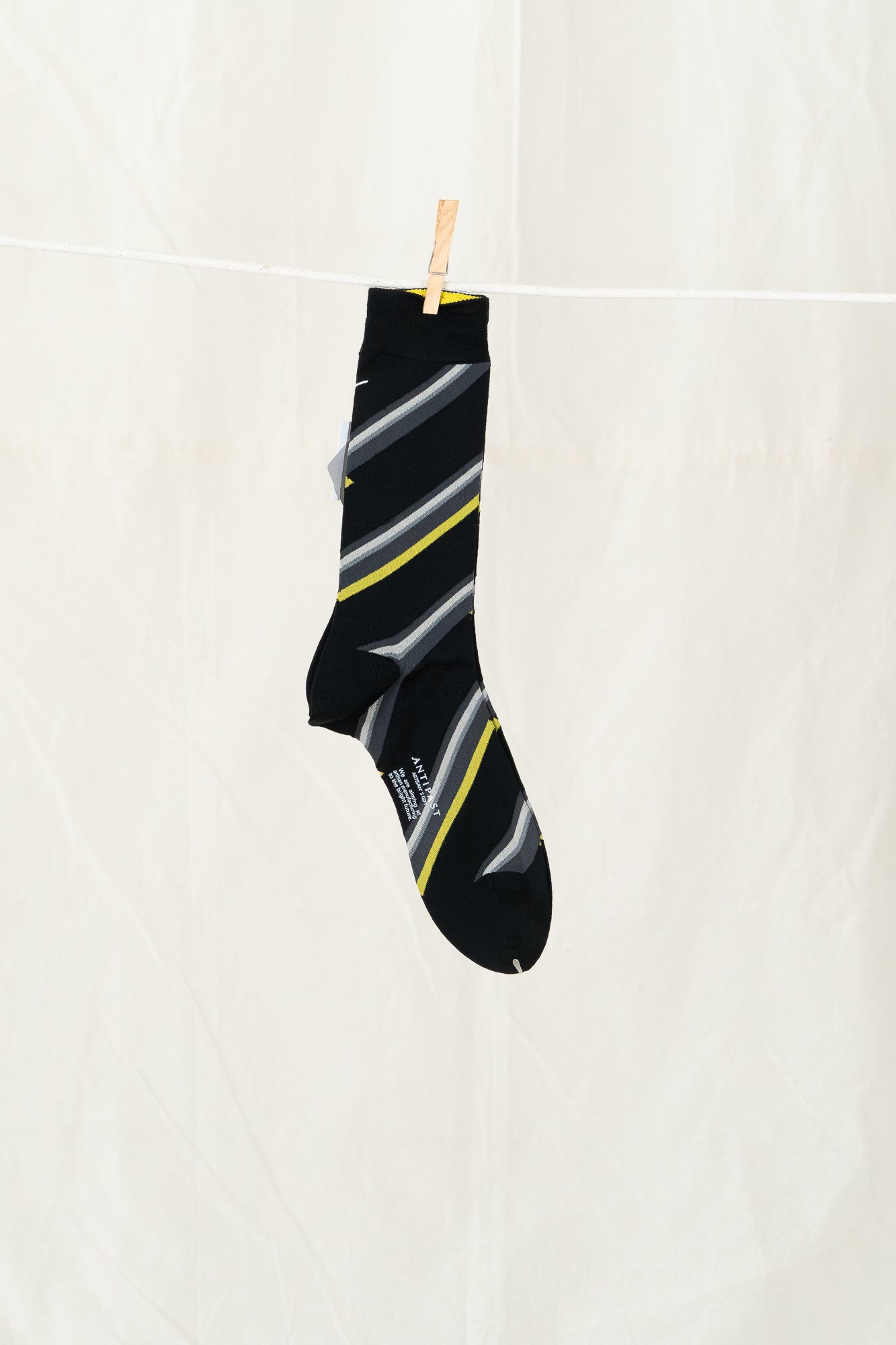 Antipast Regimental Stripe Men's Socks - Black