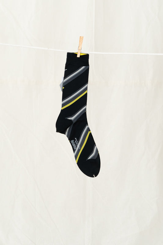 Antipast Regimental Stripe Men's Socks - Black