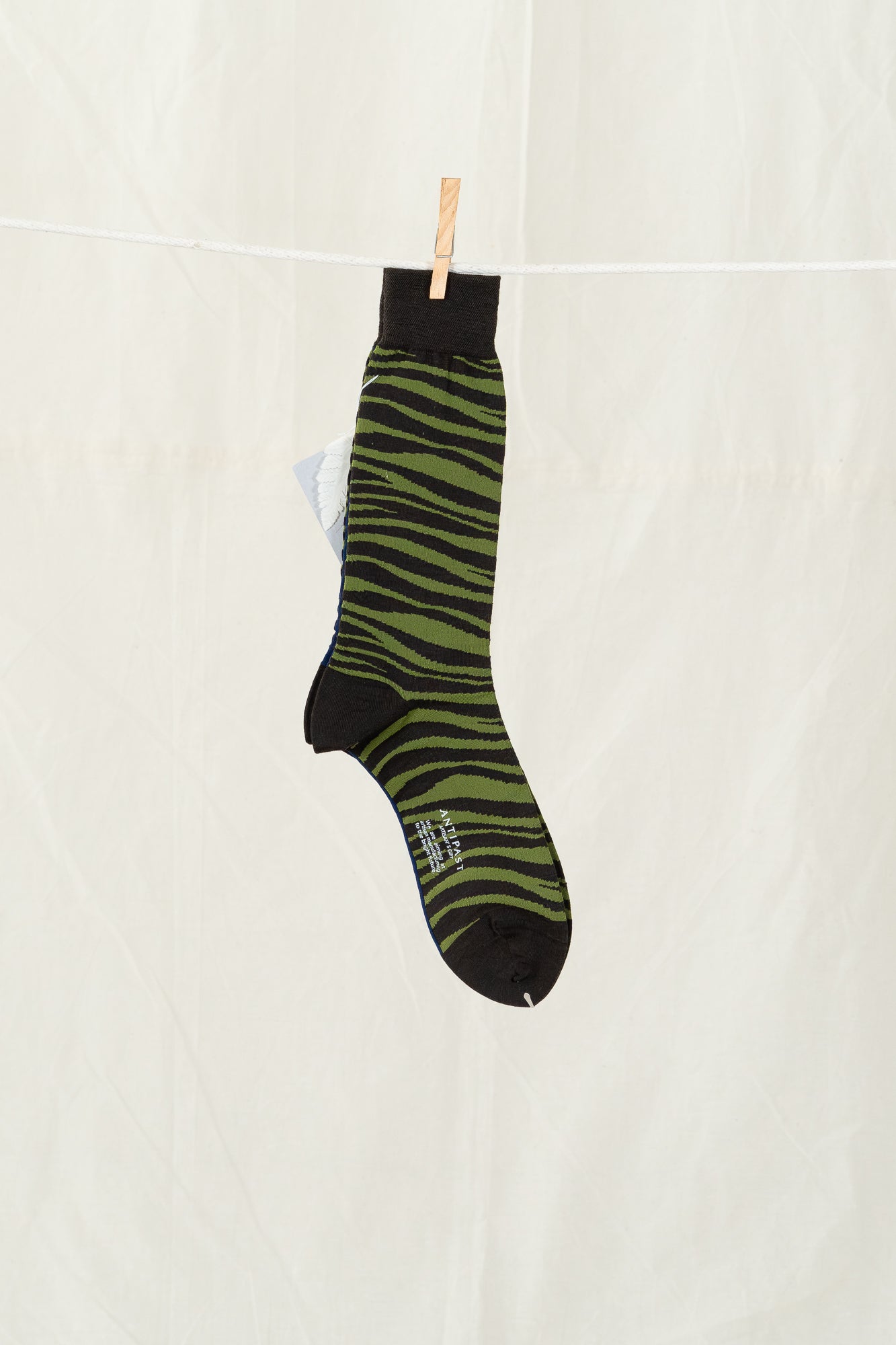 Antipast Zebra Men's Socks - Dark Brown