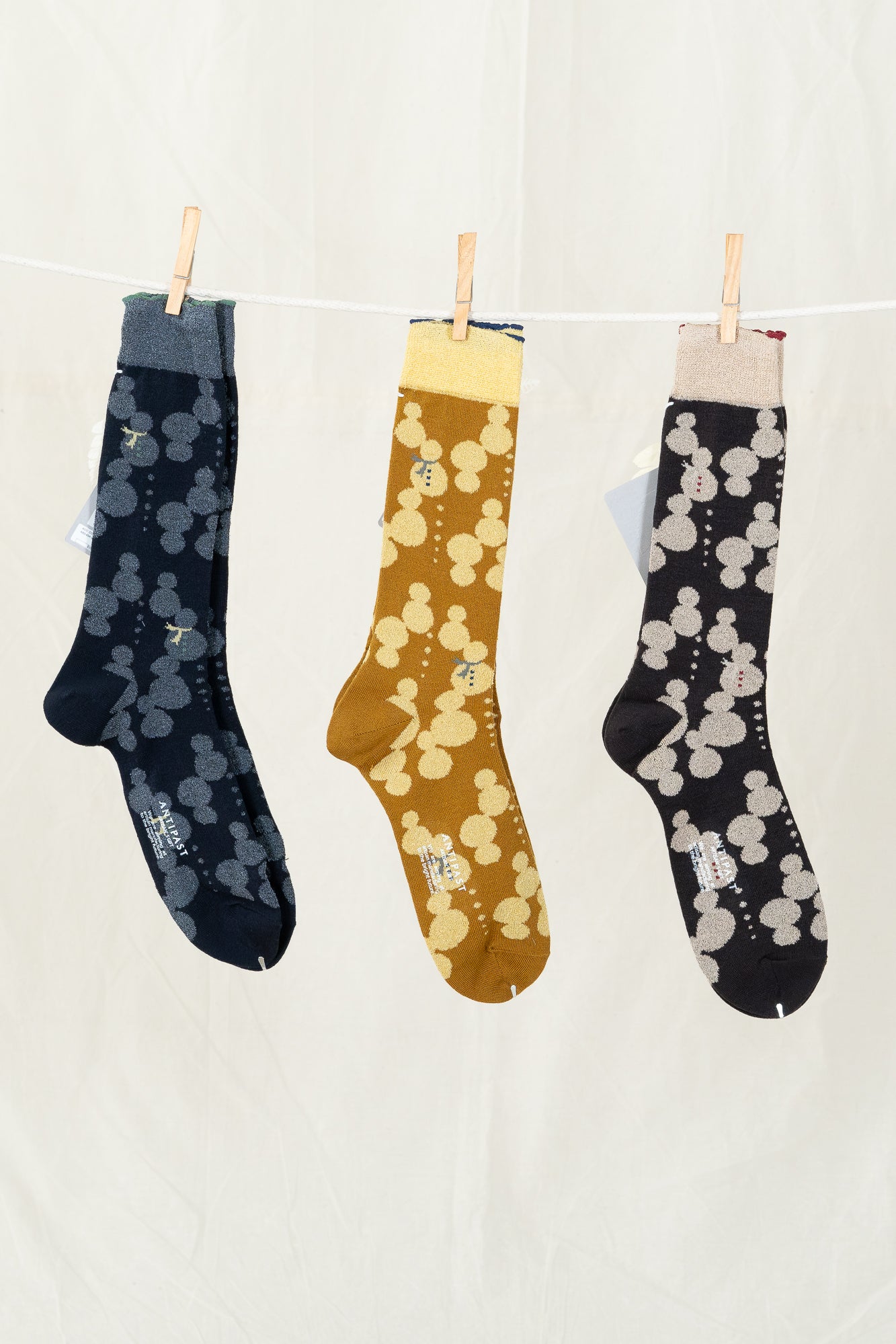 Antipast Snow Ball Men's Socks - Navy