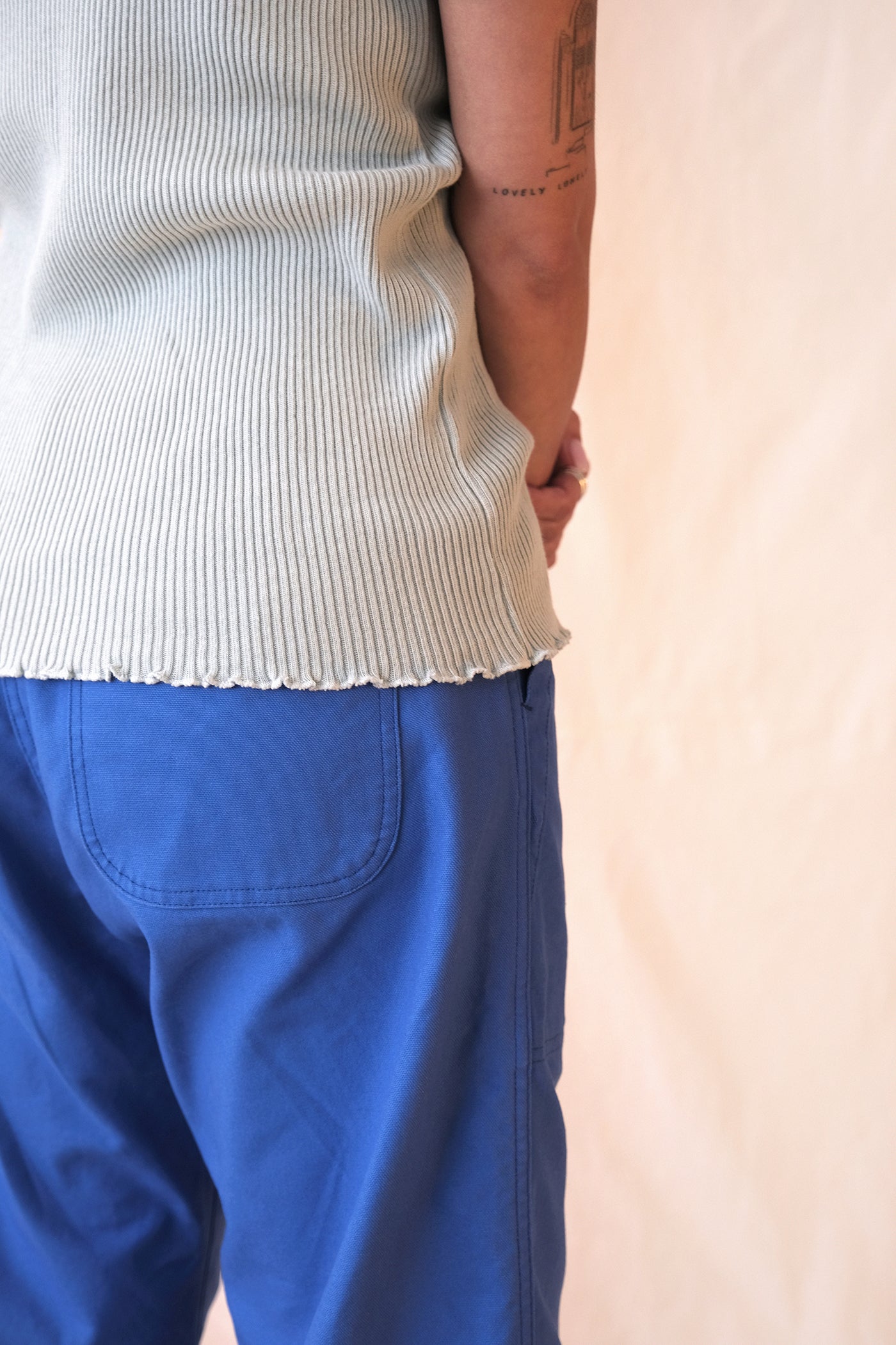 V::Room Waffle Rib Combo S/S Crew