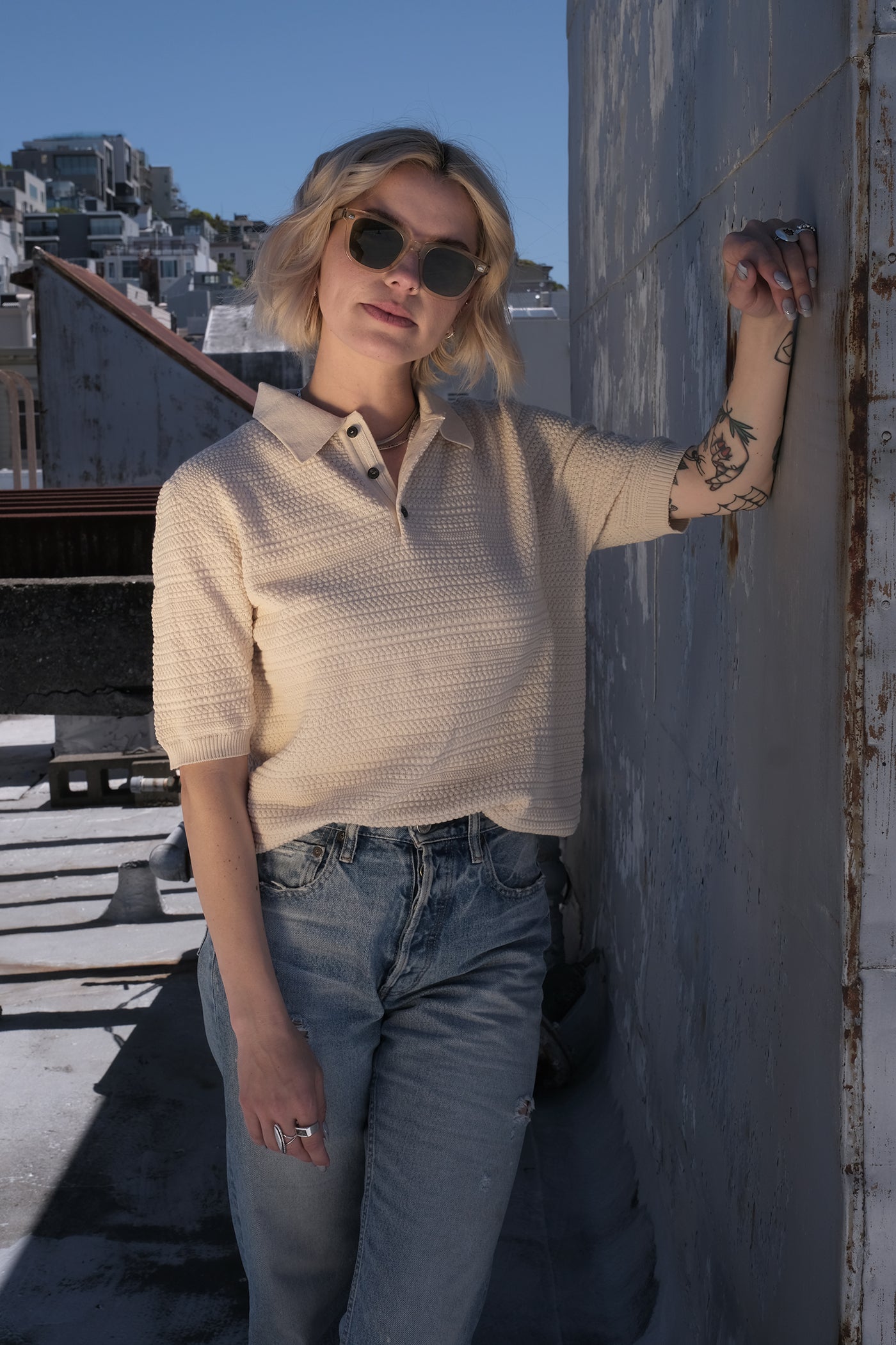 Casa Isaac Short Sleeve Polo Folk 1 BIS
