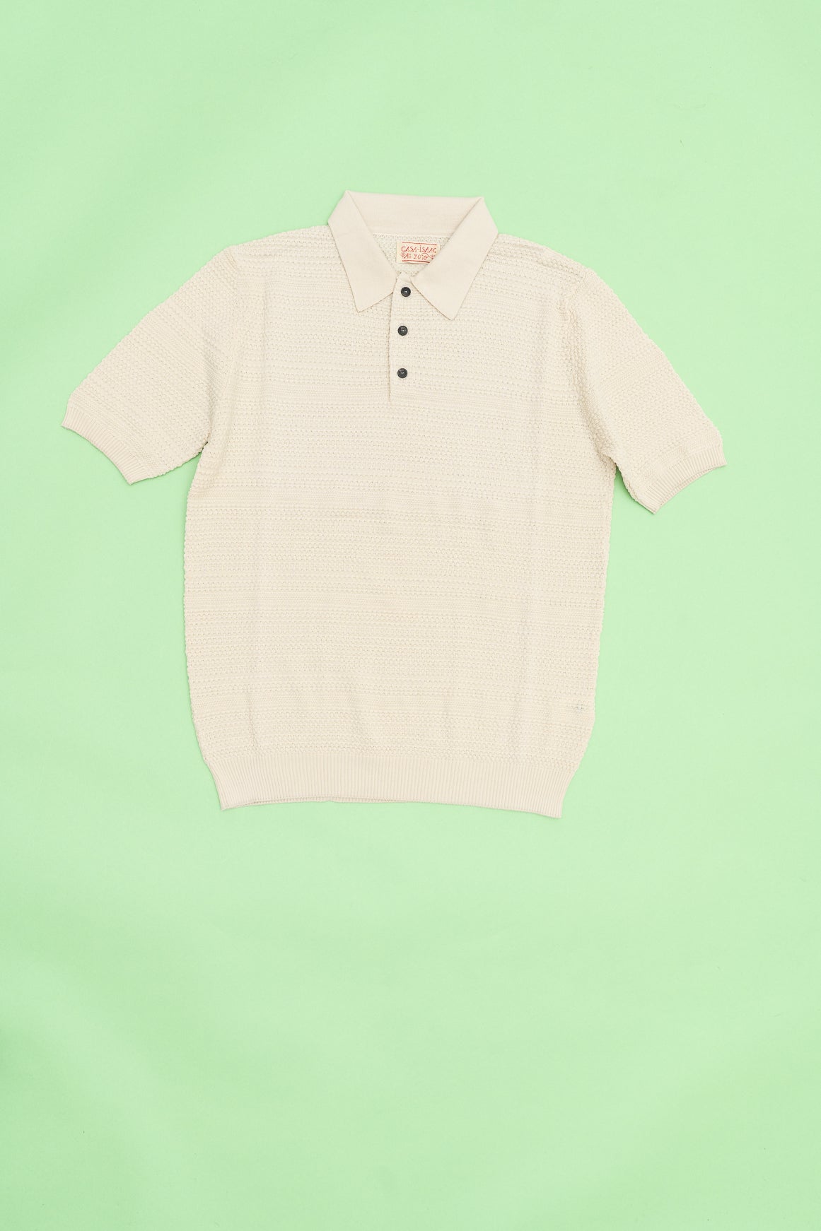 Casa Isaac Short Sleeve Polo Folk 1 BIS