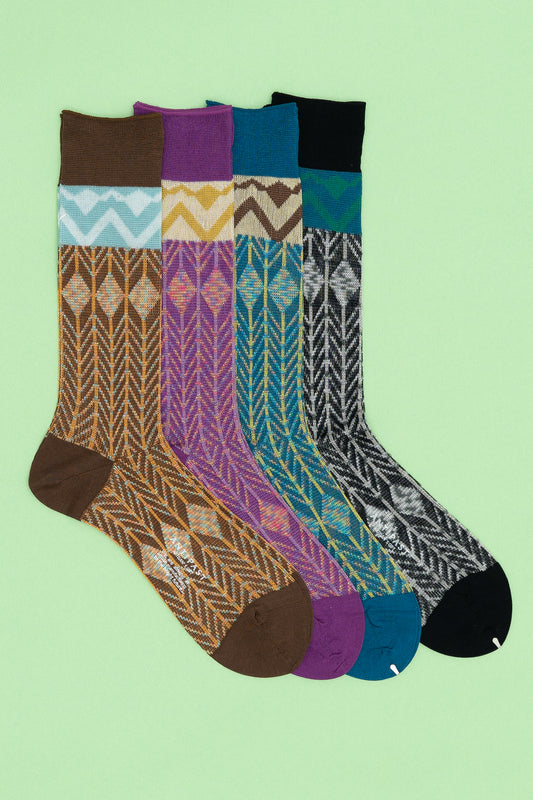 Antipast Men's Ethnic Melange Socks