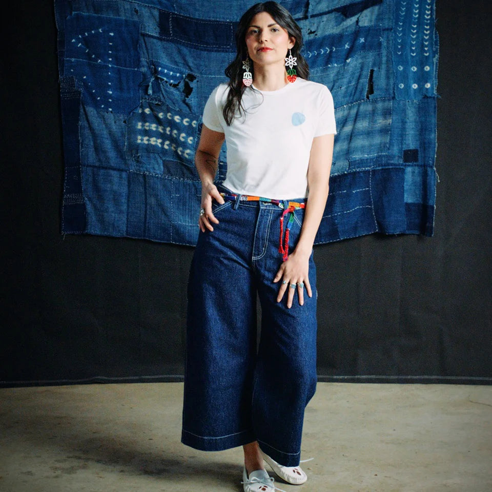 Ginew Carpenter Crop Women's Denim Pant